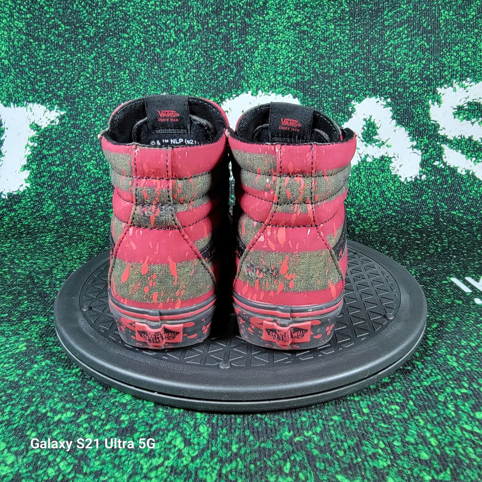 Vans House of Terror x Sk8Hi 'The Nightmare on Elm Street' Sz 6M VN0A4U3CZV12