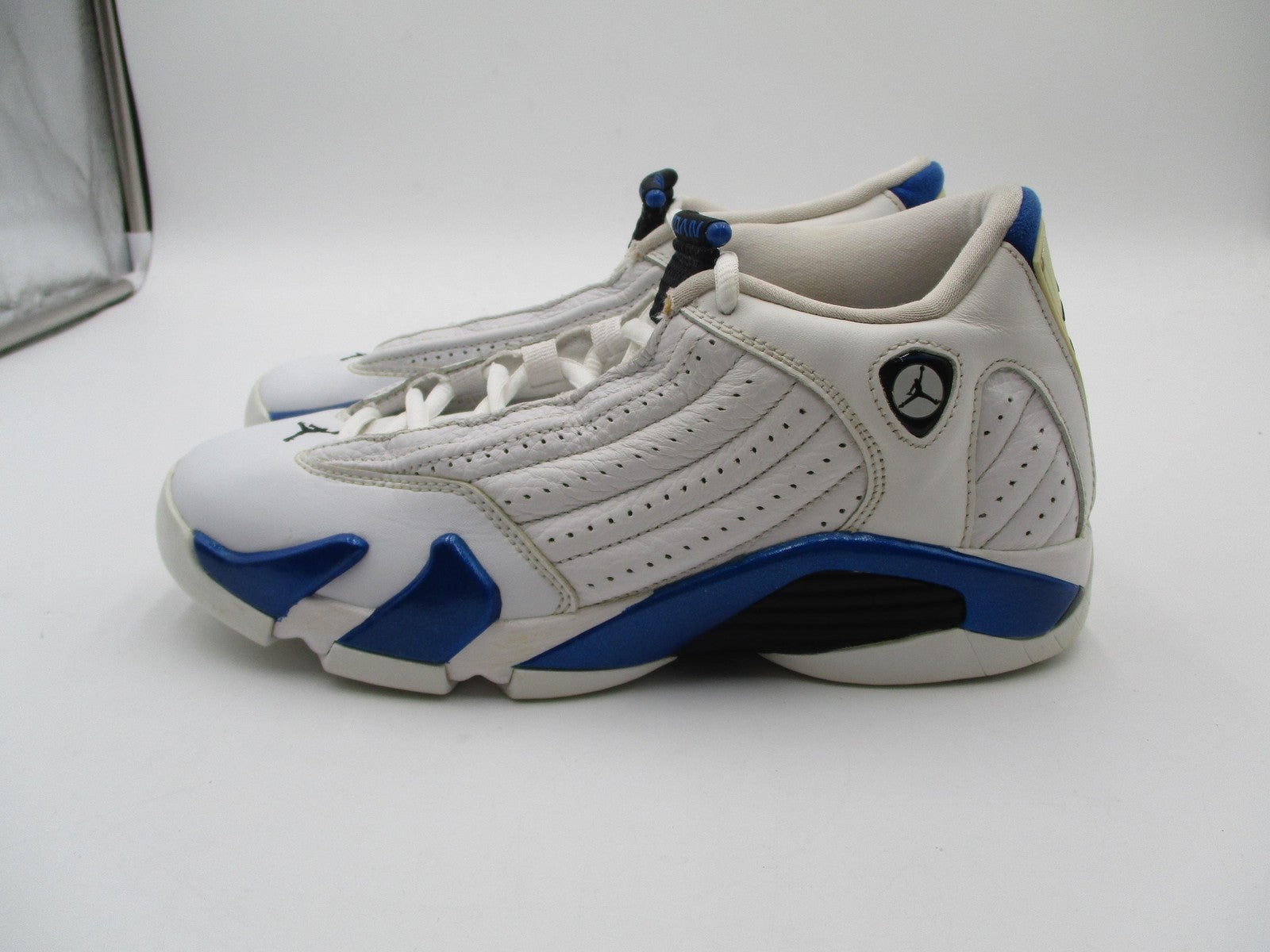Jordan Air Jordan 14 Retro Shoes Youth Size 5.5Y White Blue Sneakers 487524-1044