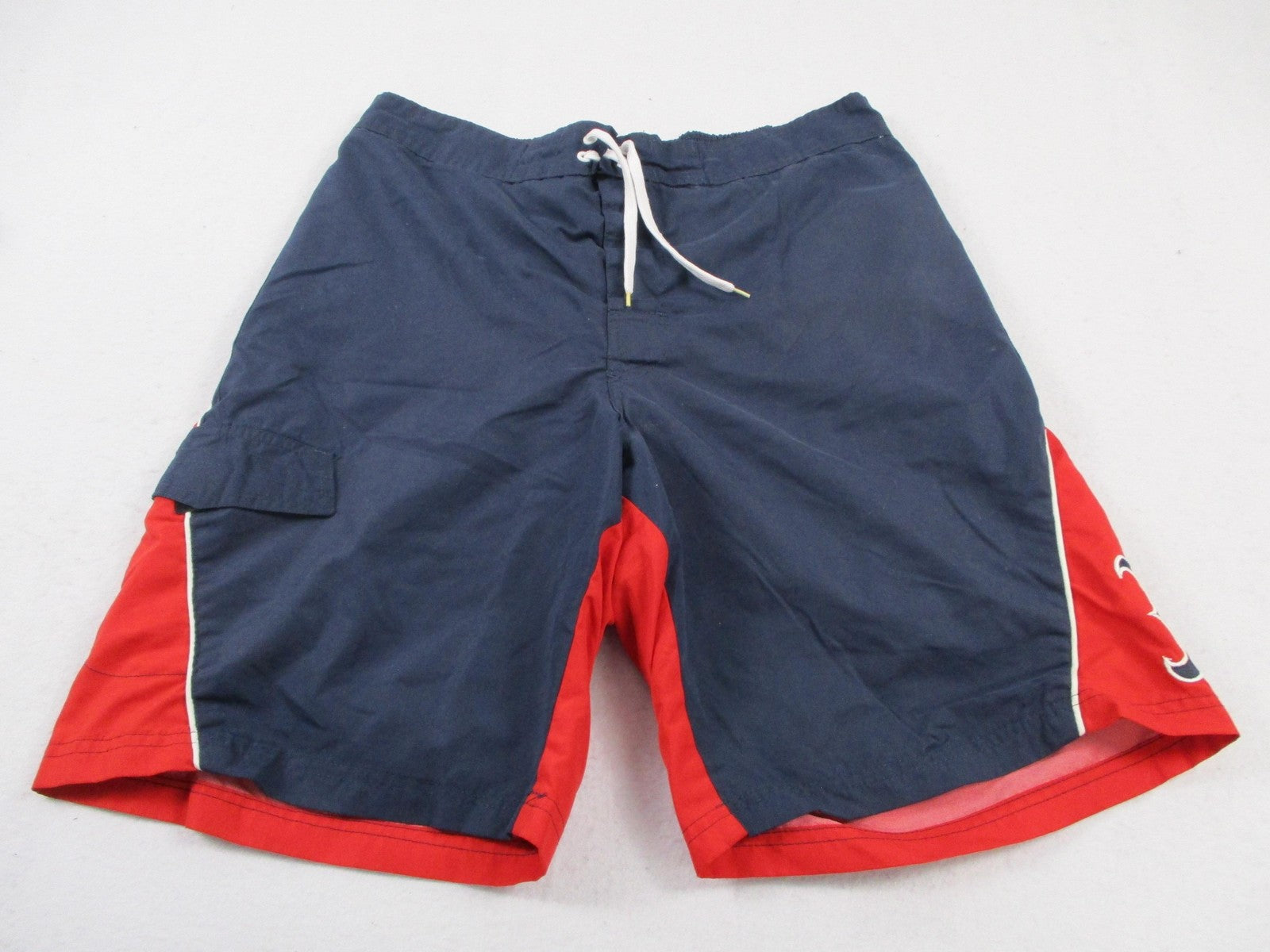 Boston Red Sox Shorts Mens Large Blue Red MLB Baseball G-III Swim Trunks Mesh0