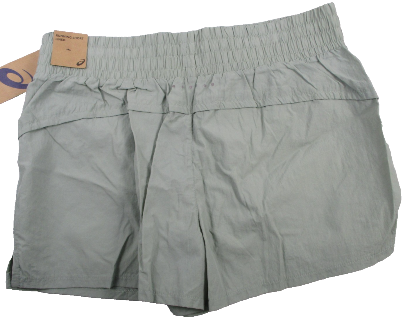 ASICS Running Shorts Womens XL Green High Waist Lined Athletic MASH3670WSS 12351