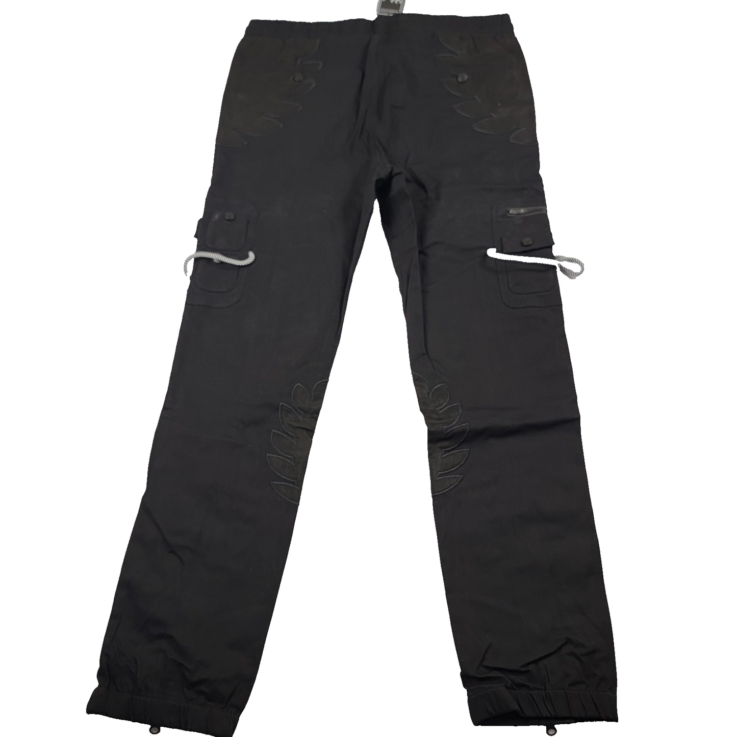 The Hideout Clothing THC “Blossoming” Cargo Pants 2XL Black Limited Edition 8211