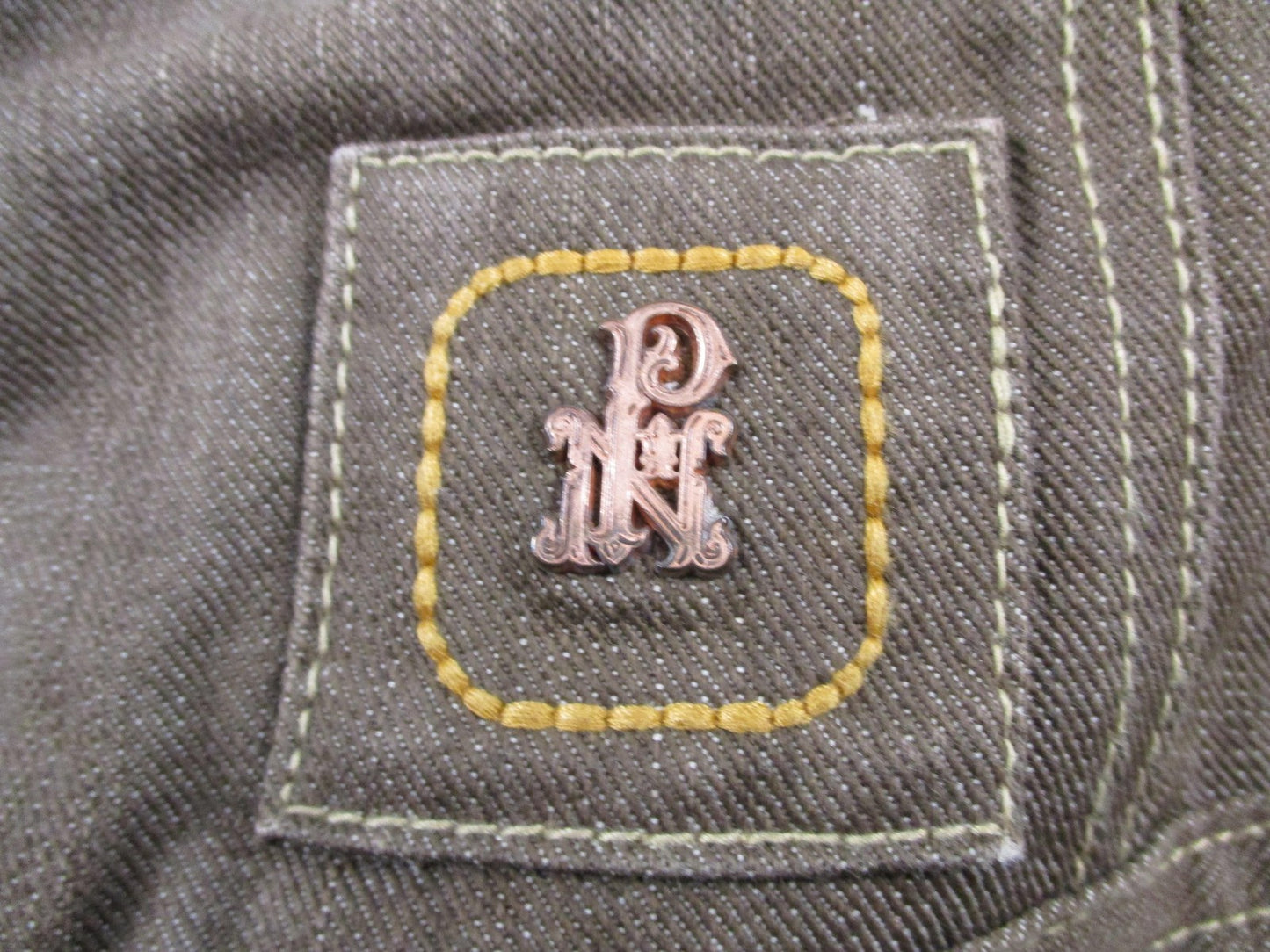 Parish Jacket Mens 4XL Brown Cotton Denim Military Workwear Snap Front Outdoor3
