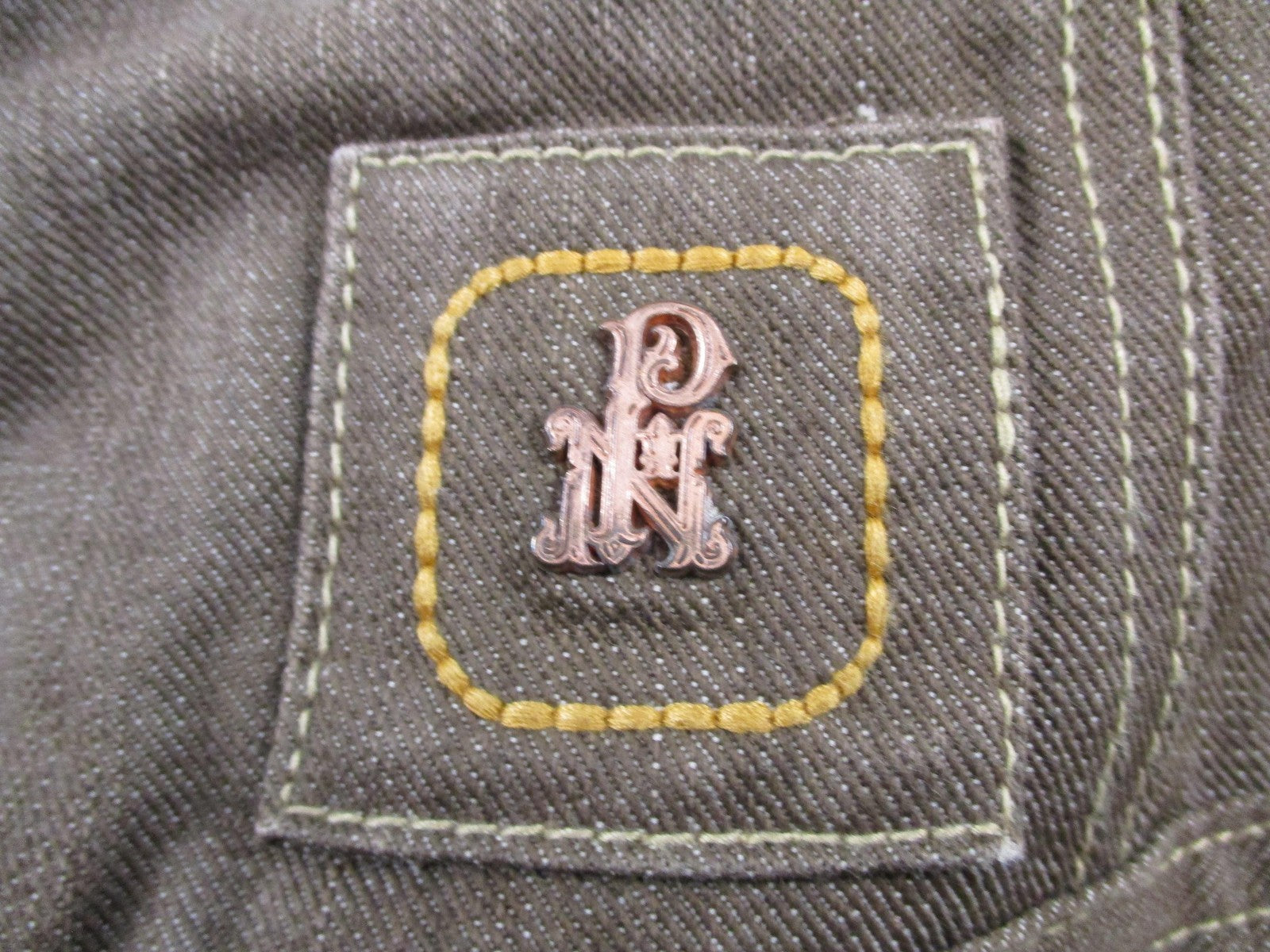 Parish Jacket Mens 4XL Brown Cotton Denim Military Workwear Snap Front Outdoor3
