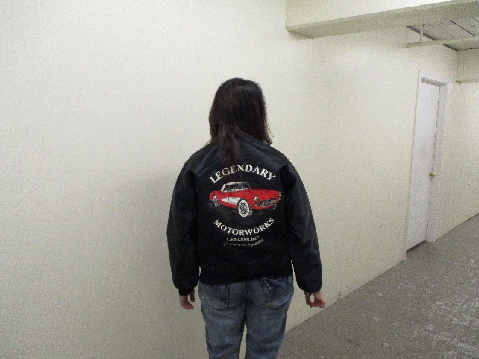 Game Sportswear Jacket Womens Medium Black Nylon Legendary Motorworks Corvette11
