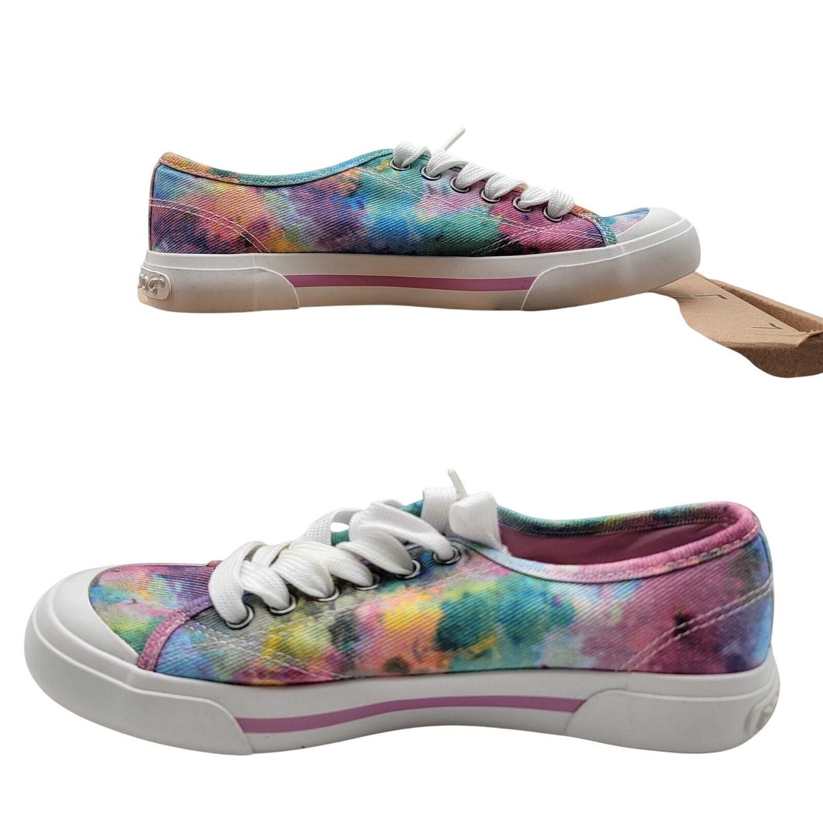 Rocket Dog Wmns Jazzin Cotton Lace Up Sneakers Sz 8.5
