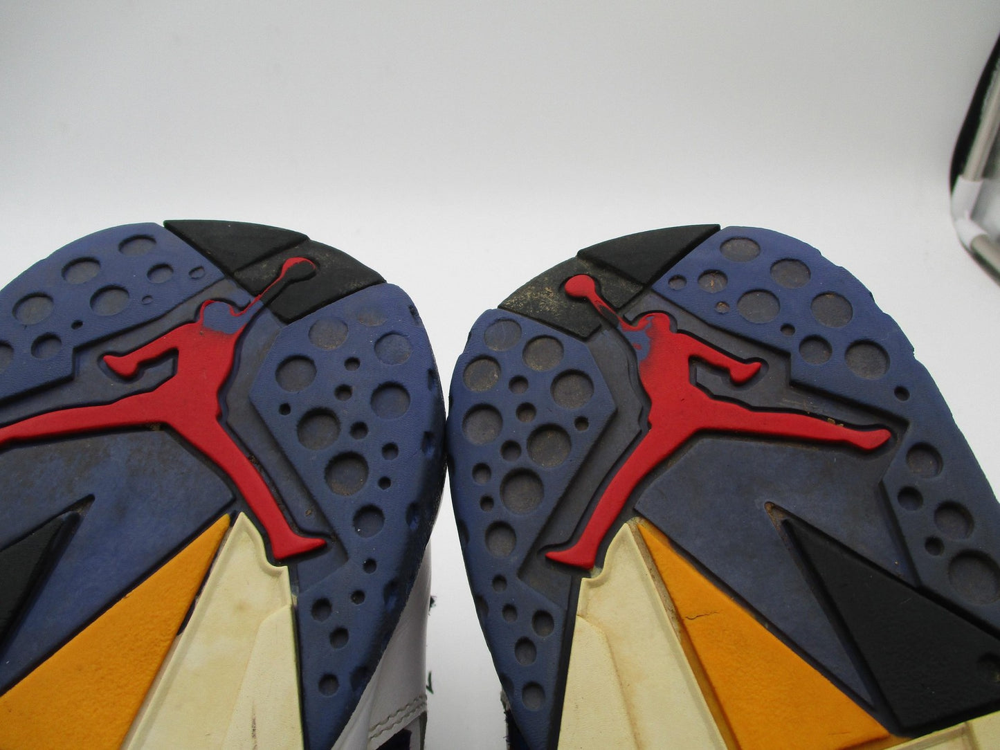 Nike Air Jordan 7 Retro Shoes Mens White Multicolor Sweater Nothing But Net 1J513