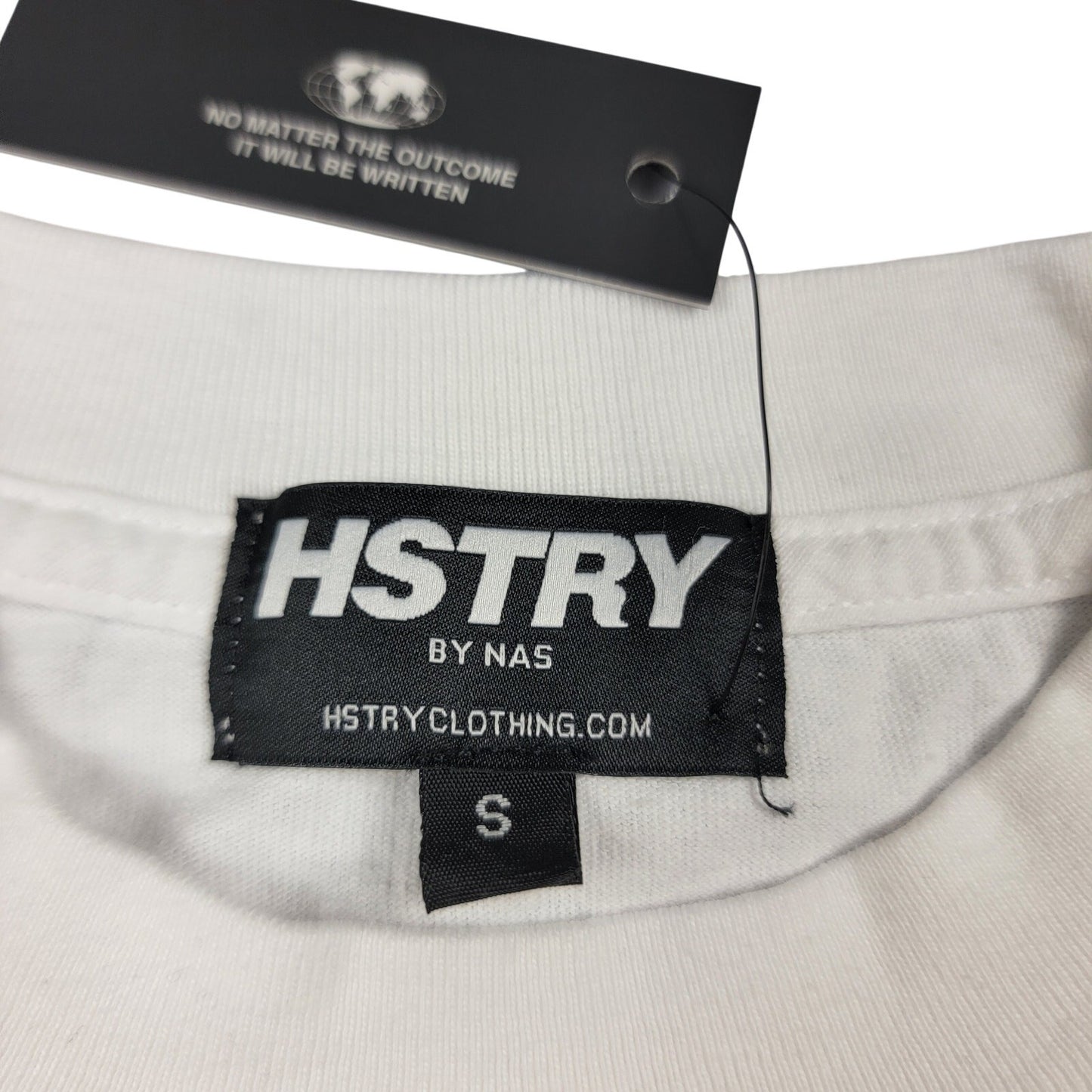 HSTRY by Nas Elvis Rhinestone Graphic Tee White Small NWT Hip Hop Streetwear 7502