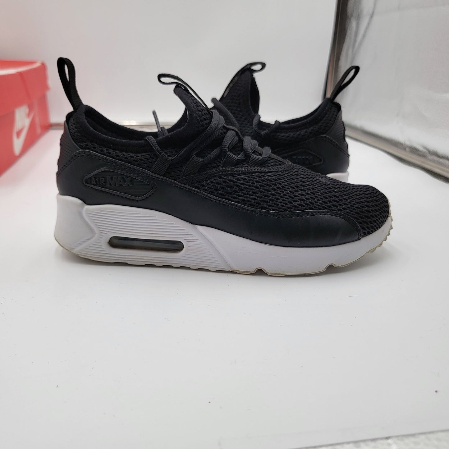 Nike Air Max 90 EZ GS 'Black White' Sz 5.5Y AH52110050