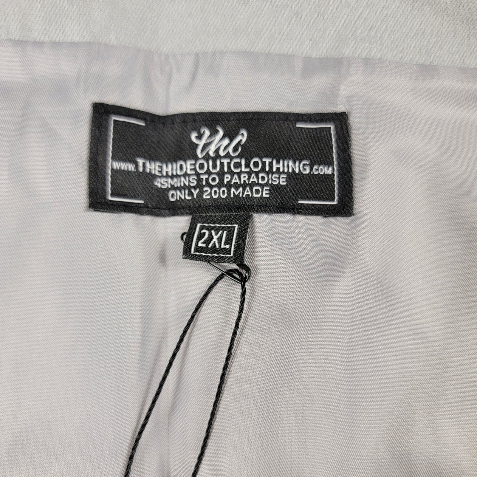 The Hideout Clothing Utility Vest & Pants Set Black Gray 2XL NWT 806076