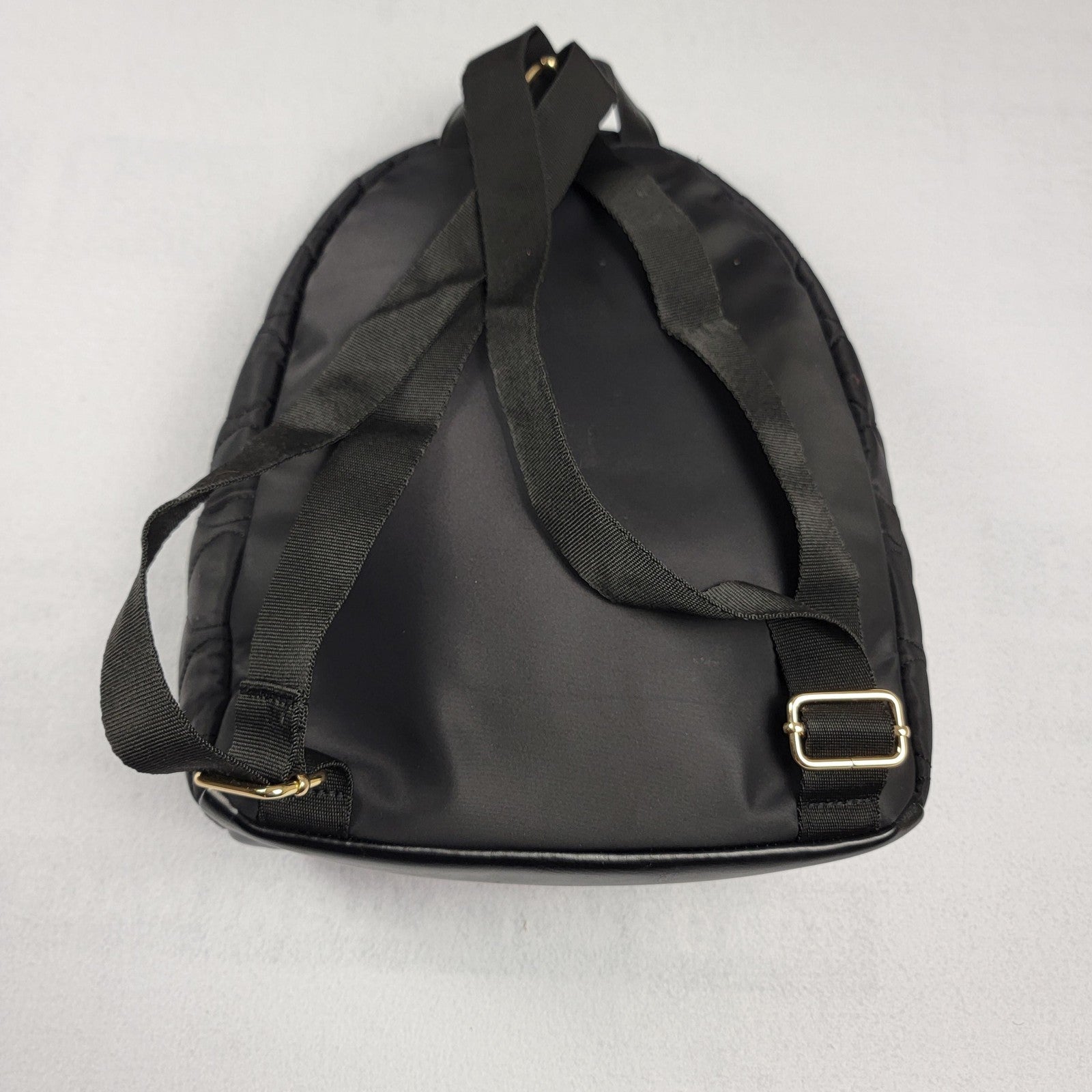 Tommy Hilfiger Backpack Womens Black Quilted Mini Bag Nylon Lightweight 69J90104