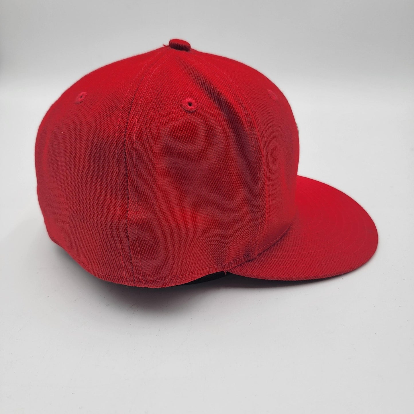 Los Angeles Angels Hat Cap Fitted Mens 7 3/4 Red MLB Baseball New Era3