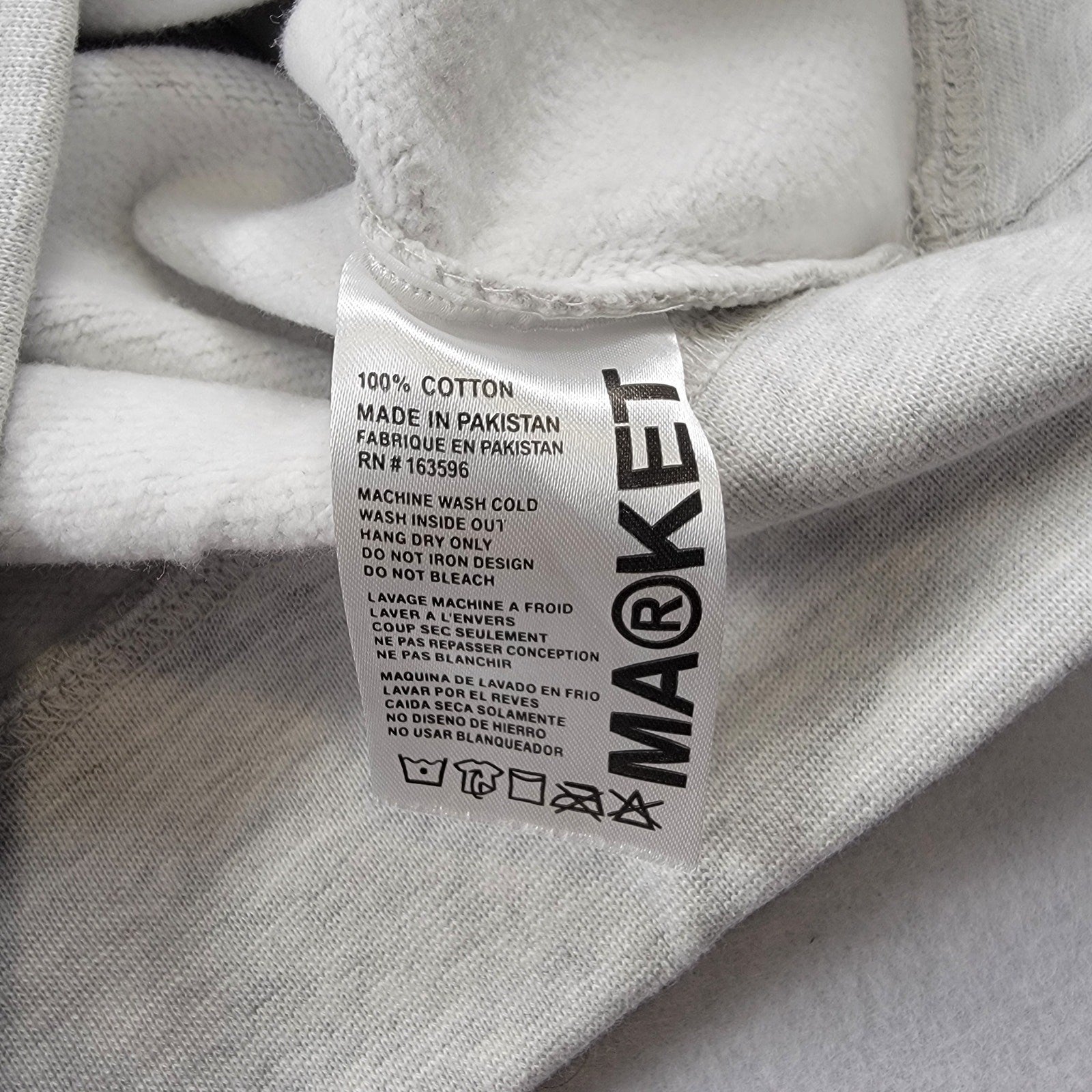 Market Studios Pixelated Logo Hoodie Sz M