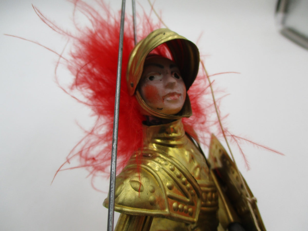 Vintage 1970s Pupo Siciliano Italian Knight Marionette 8 inch4