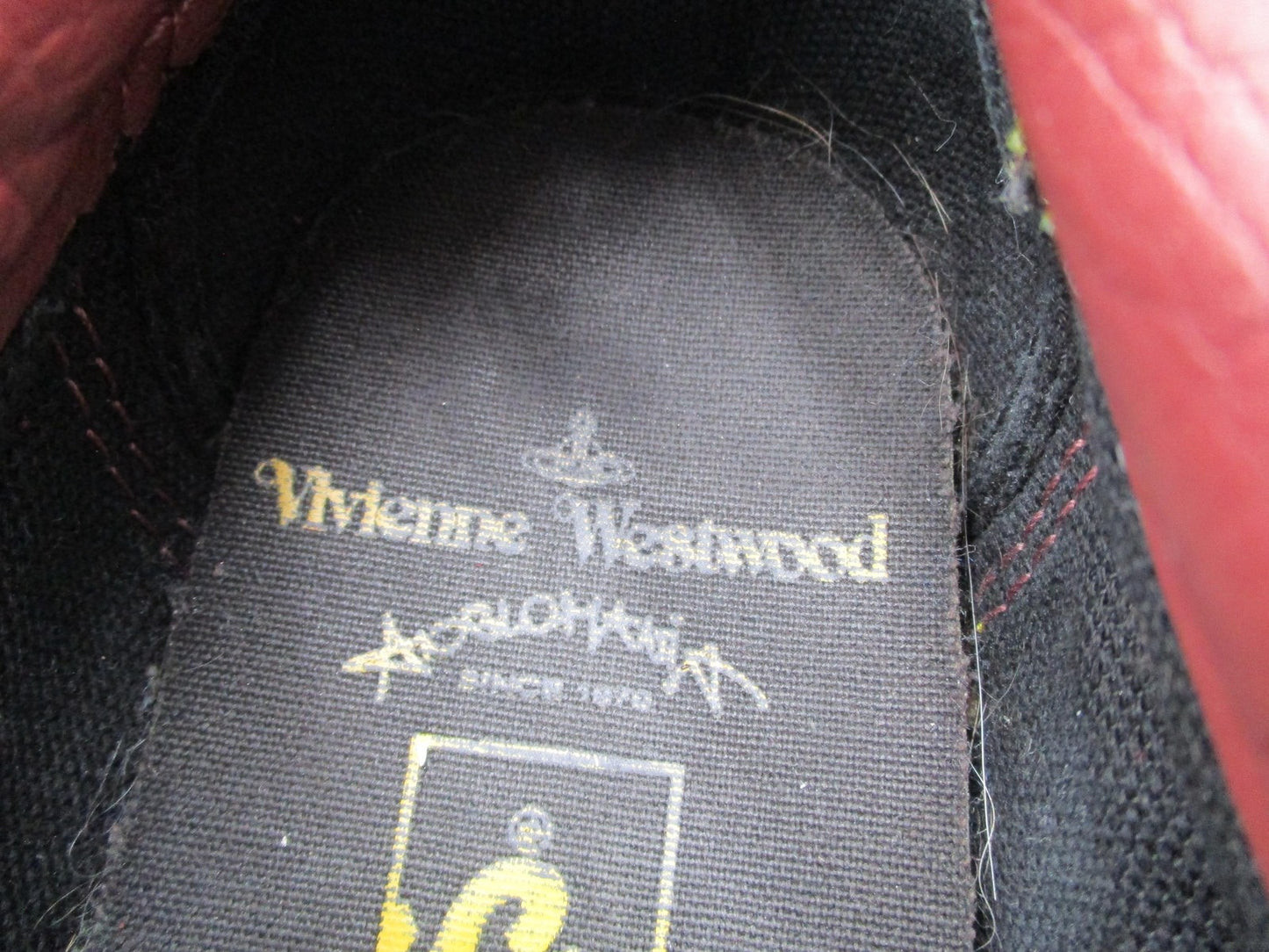 Vans X Vivienne Westwood Old Skool Shoes Mens 5.5 Red Gum Low Top Sneakers (1G4)9
