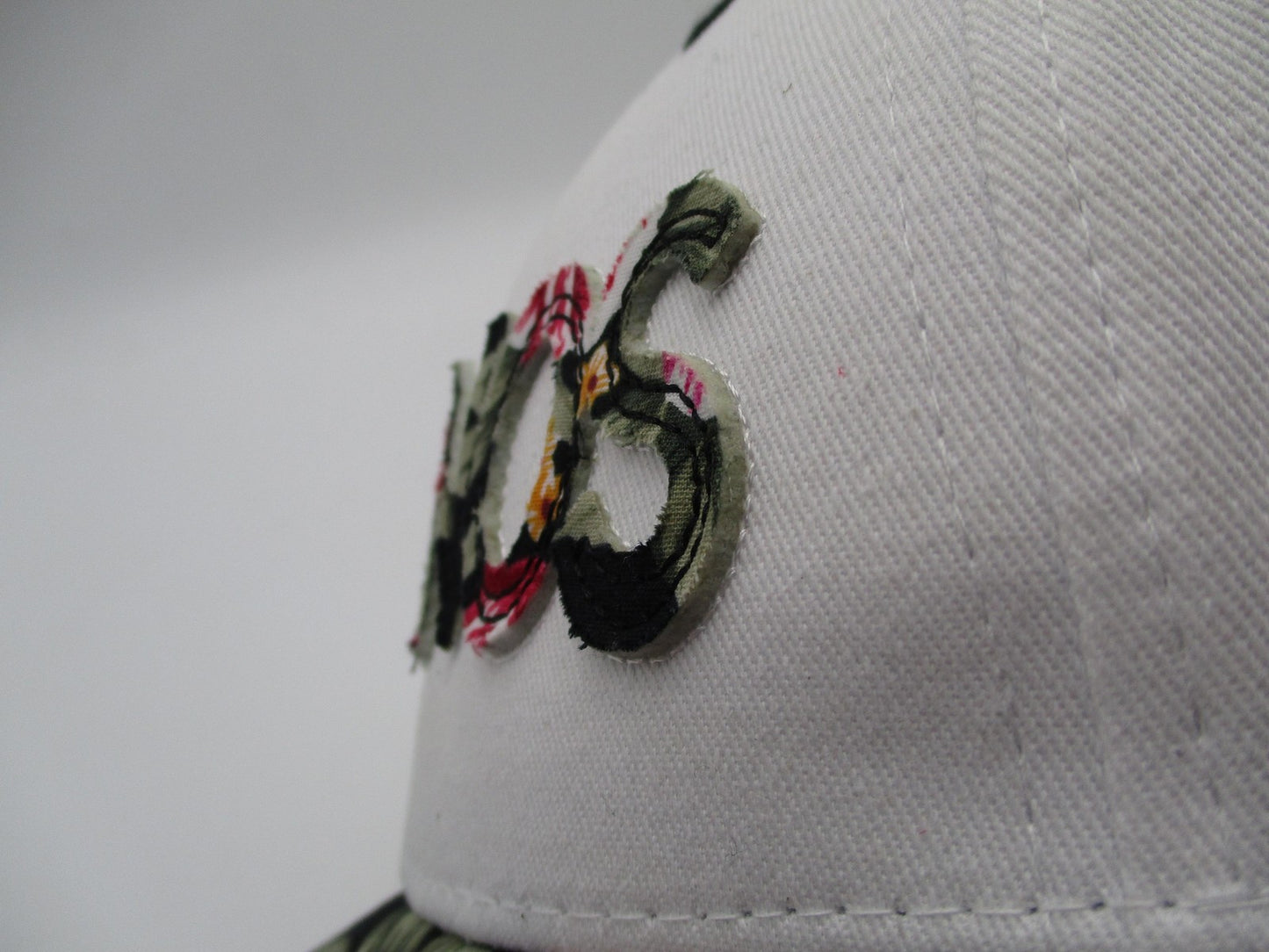 Mykonos Hat Cap Strap Back Mens One Size Floral Brim White Twill Karfil Greece4