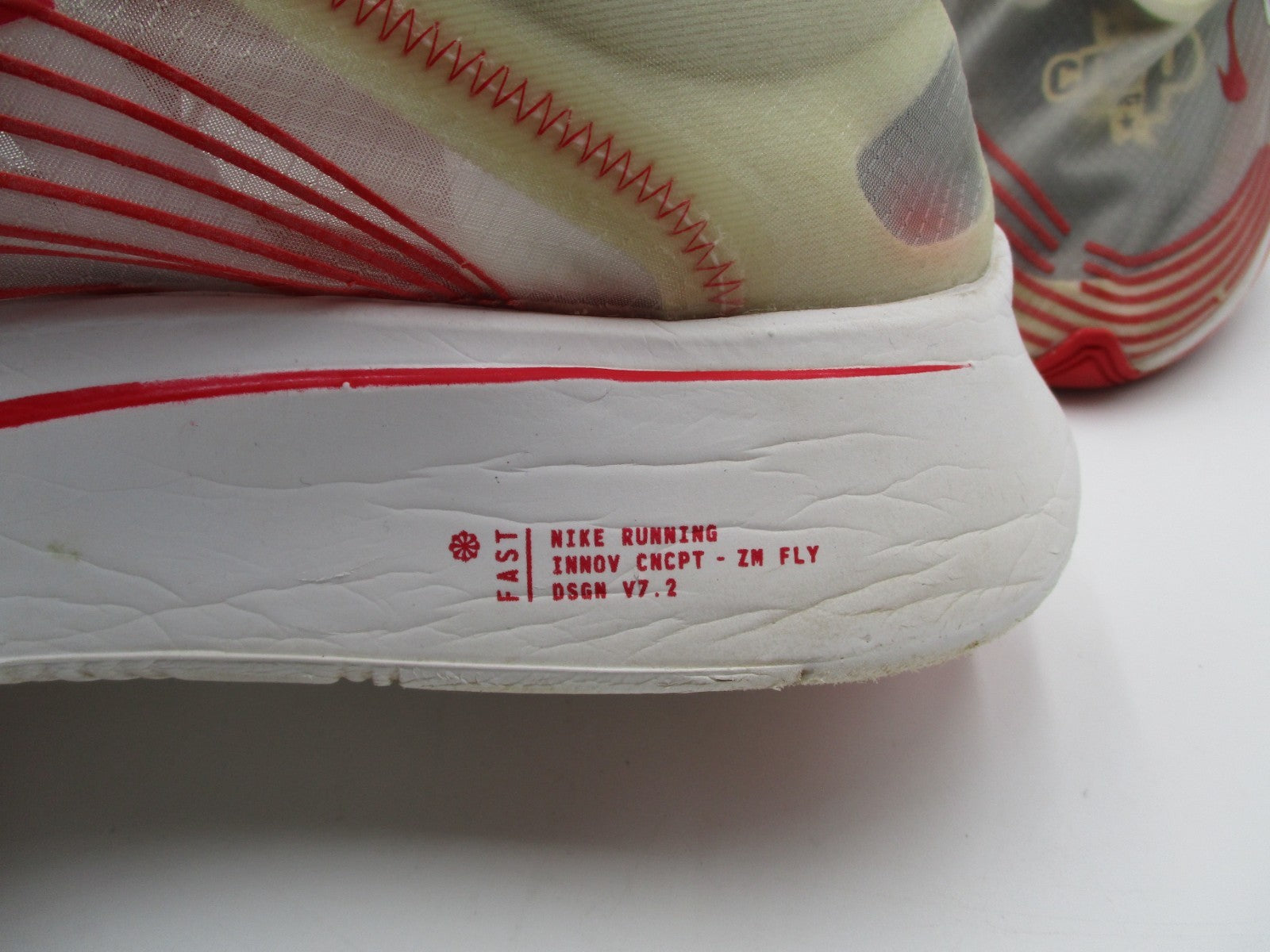 Nike NikeLab Zoom Fly SP 'Tokyo' Translucent / Red Sz 13 Men's AJ9282-100 (1B4)8