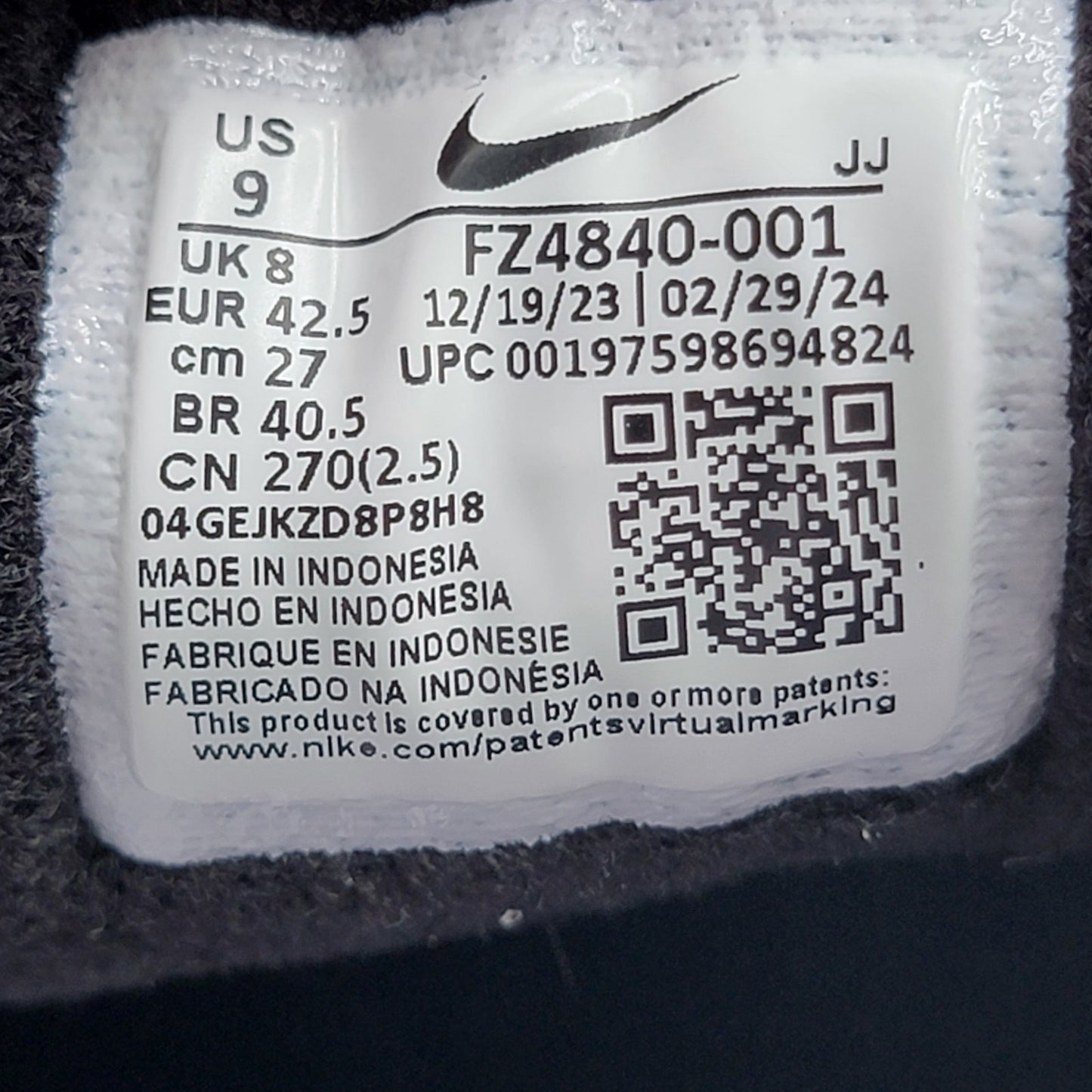 Nike Air Max Solo Penn State NCAA Pack - Size 9 FZ4840 001