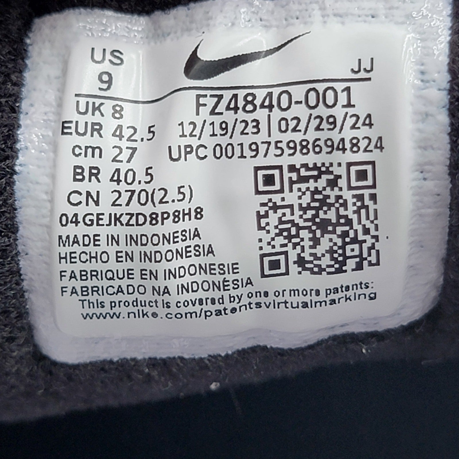 Nike Air Max Solo Penn State NCAA Pack - Size 9 FZ4840 001