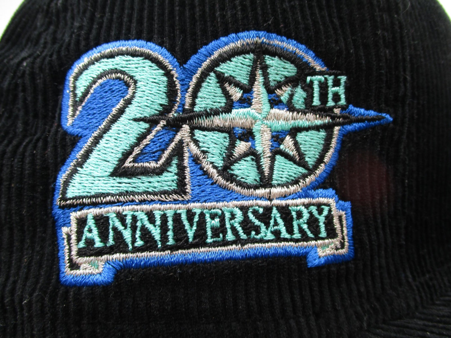 Seattle Mariners Hat Cap Fitted Mens 7 5/8 Black MLB Baseball Corduroy New Era6