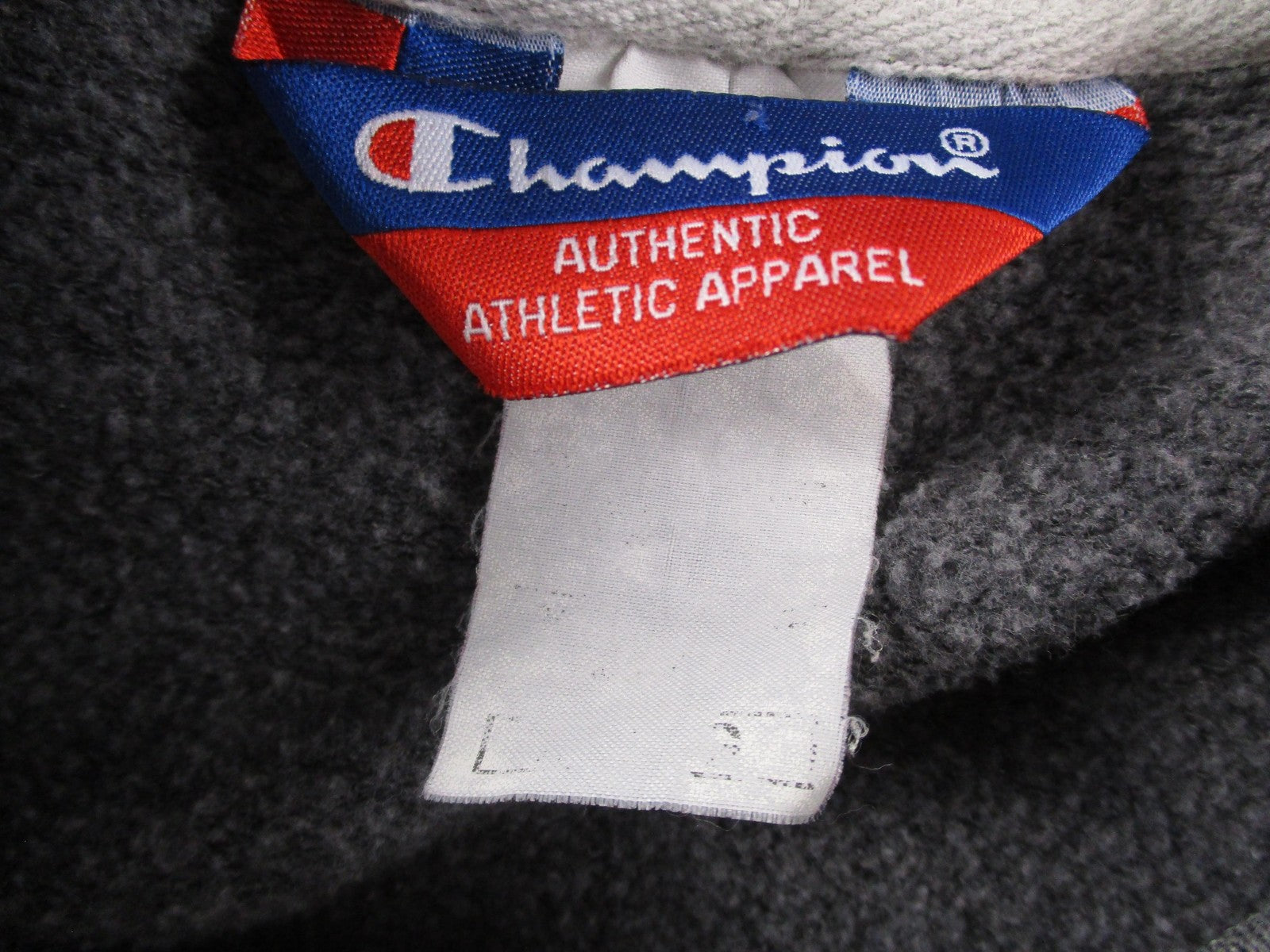 Vintage Champion Sweatshirt Mens Large Gray Fleece Pullover Crewneck Logo3
