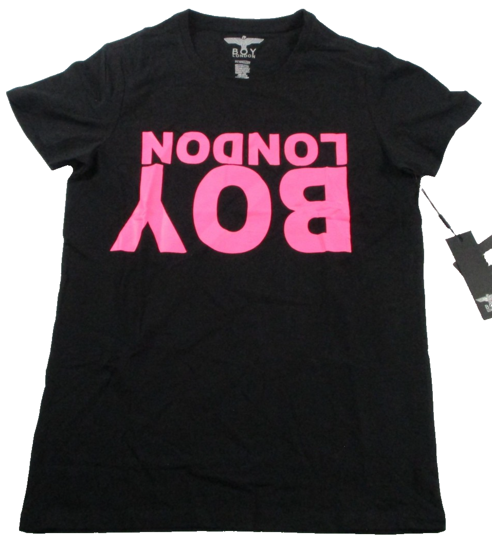 BOY London Shirt MenS Small Black Pink Logo Graphic TShirt Crewneck 129913010