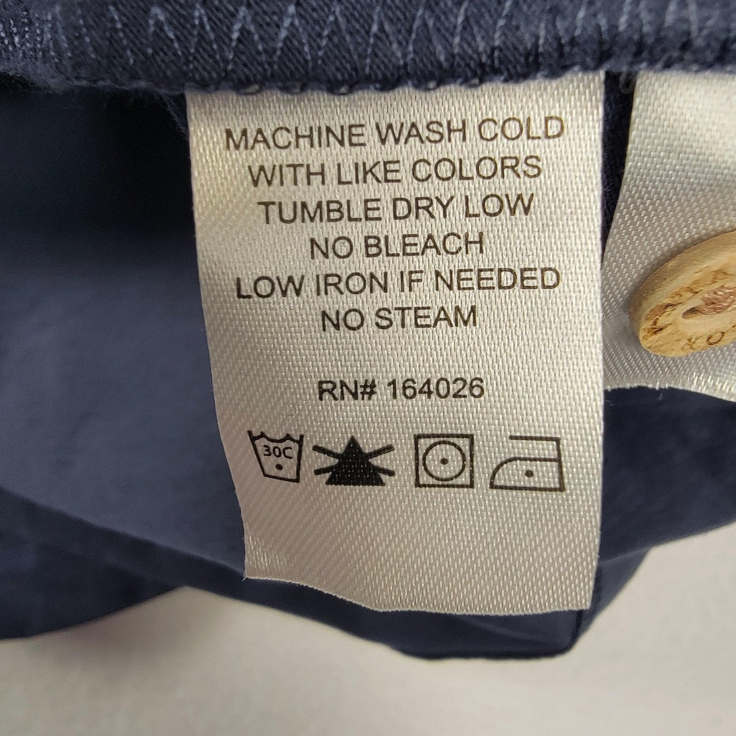 Tailor Vintage Shirt Mens Small Navy Blue Short Sleeve Henley Stretch Cotton 6113