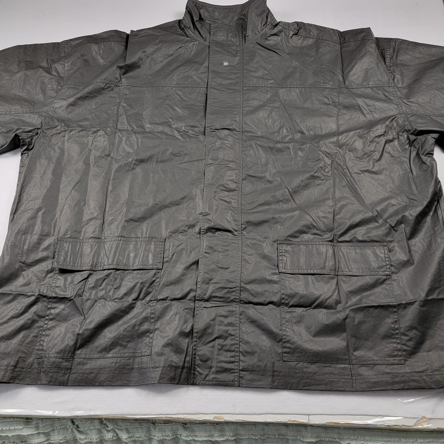 Yeezy Gap Engineered by Balenciaga Coated Cotton Parka Black Sz L1