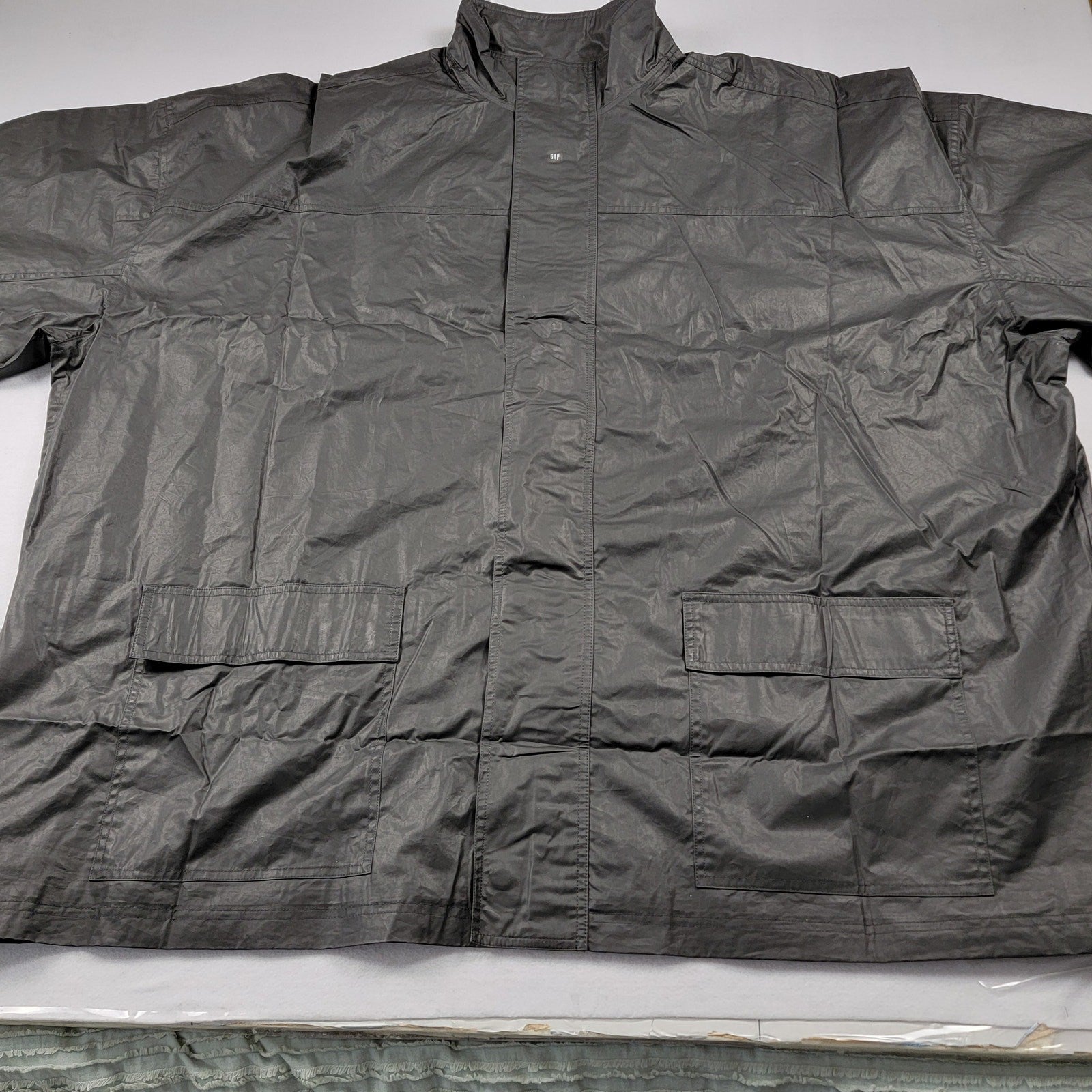 Yeezy Gap Engineered by Balenciaga Coated Cotton Parka Black Sz L1