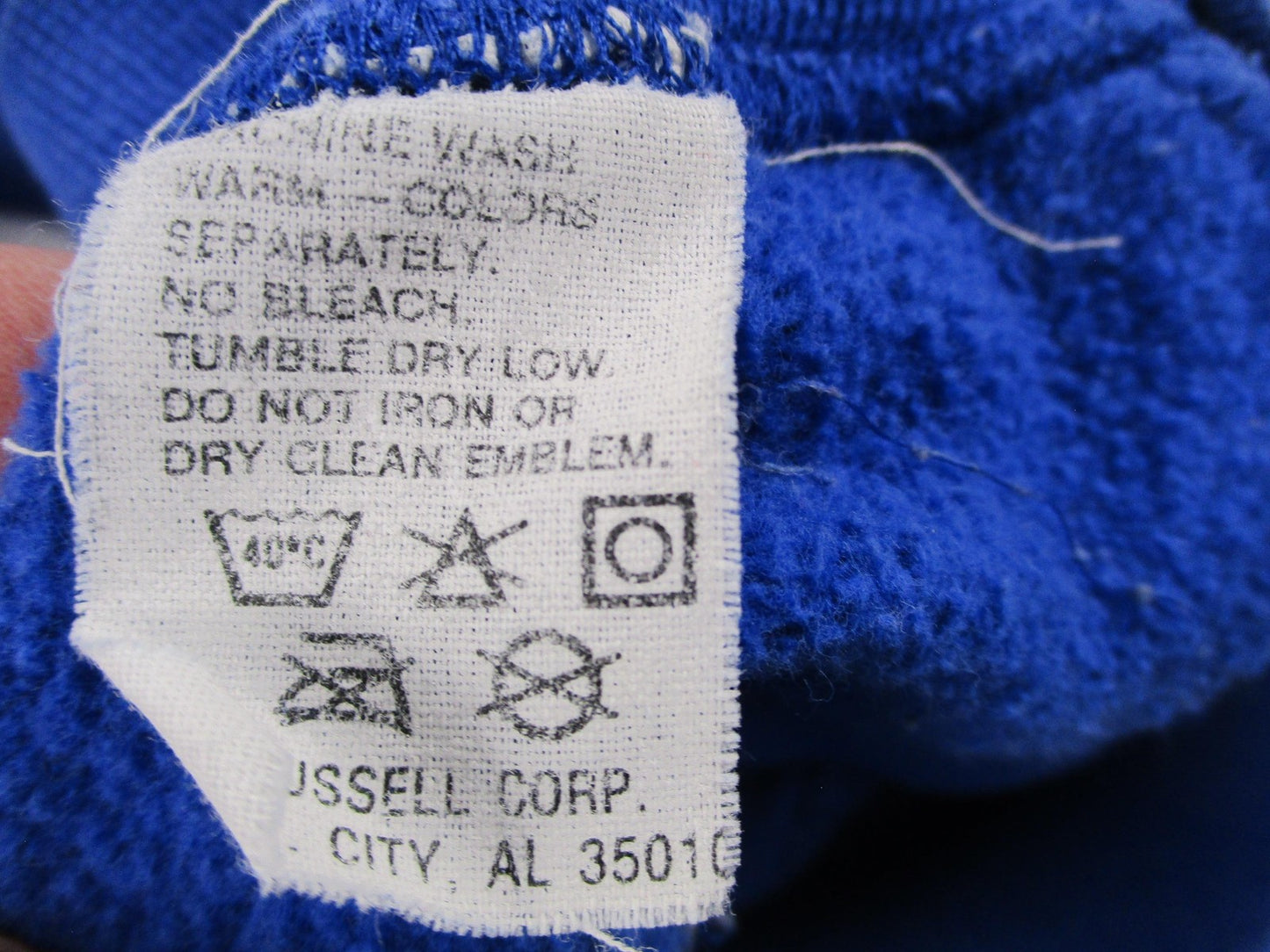 Vintage Russell Athletic Sweatshirt Mens Large Blue Button Cardigan USA Fleece6
