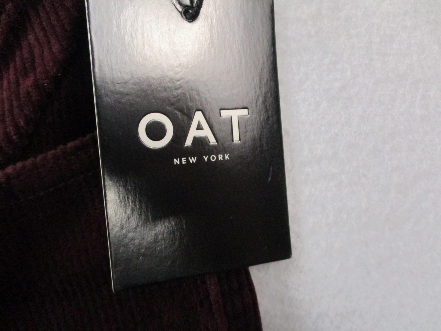 OAT New York HighRise Skinny Jeans Womens 26 Red Corduroy Stretch Fall 14434