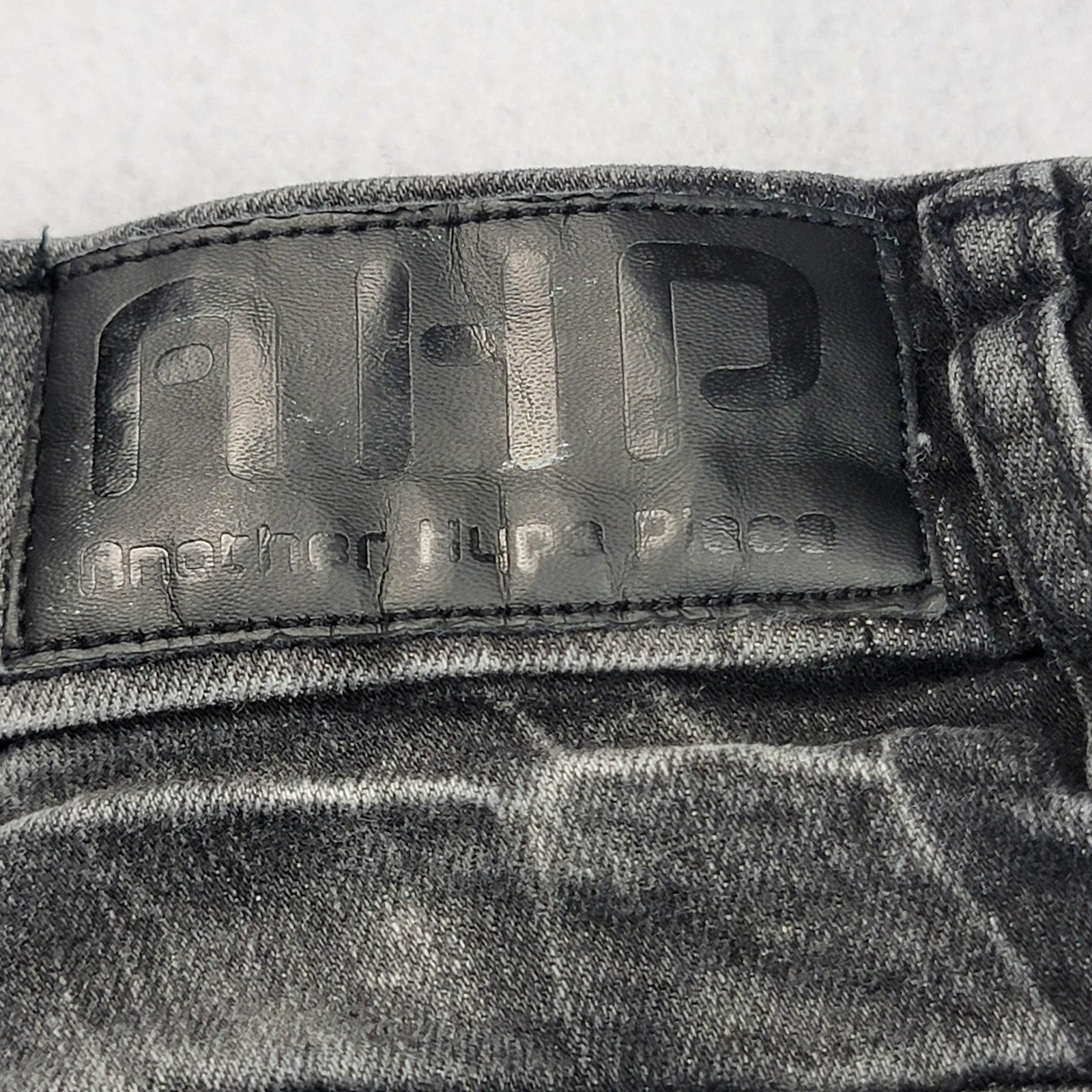 Another Hype Piece Jeans Mens 44x33 Black Paint Splatter Distressed Stretch 12034