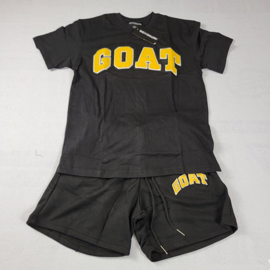 Sneak Gallery GOAT T-Shirt & Shorts Set Size Small Black NWT0
