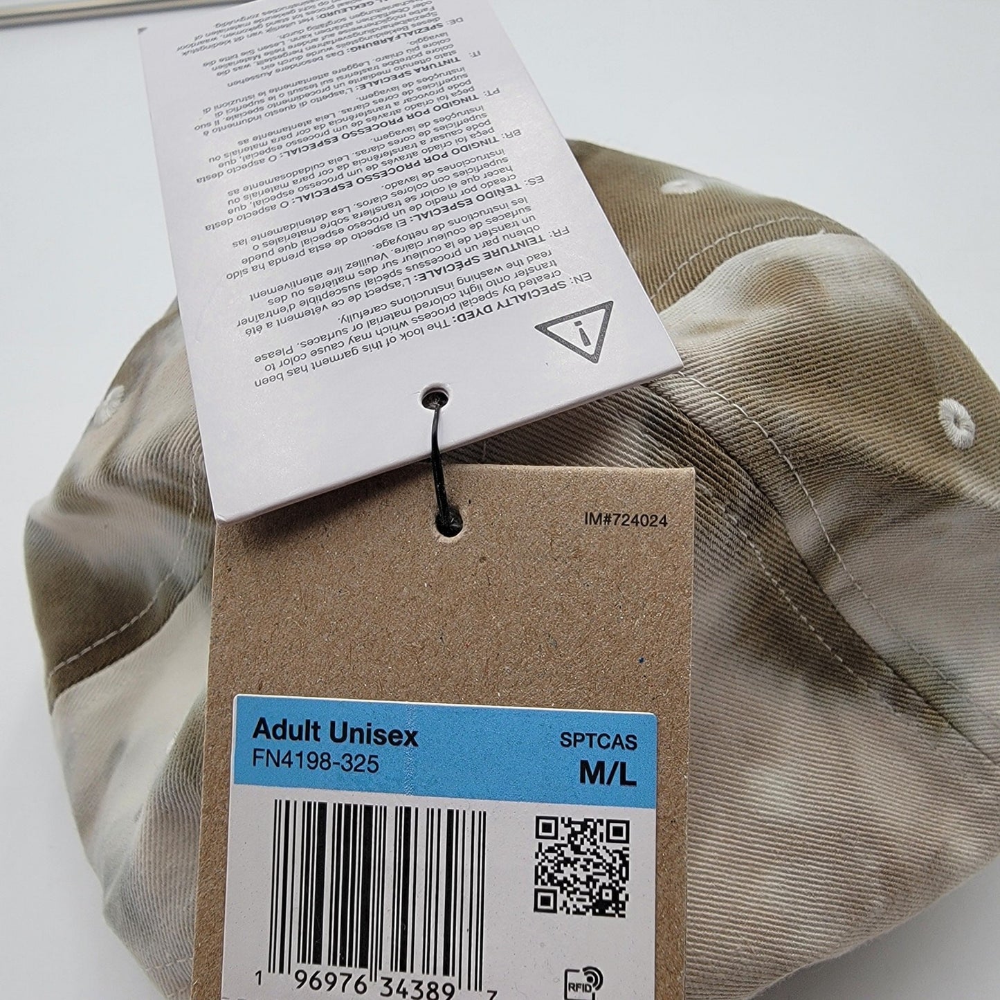 Nike Club Cap Olive White Strap Back Mens Sz L/XL FN41983257