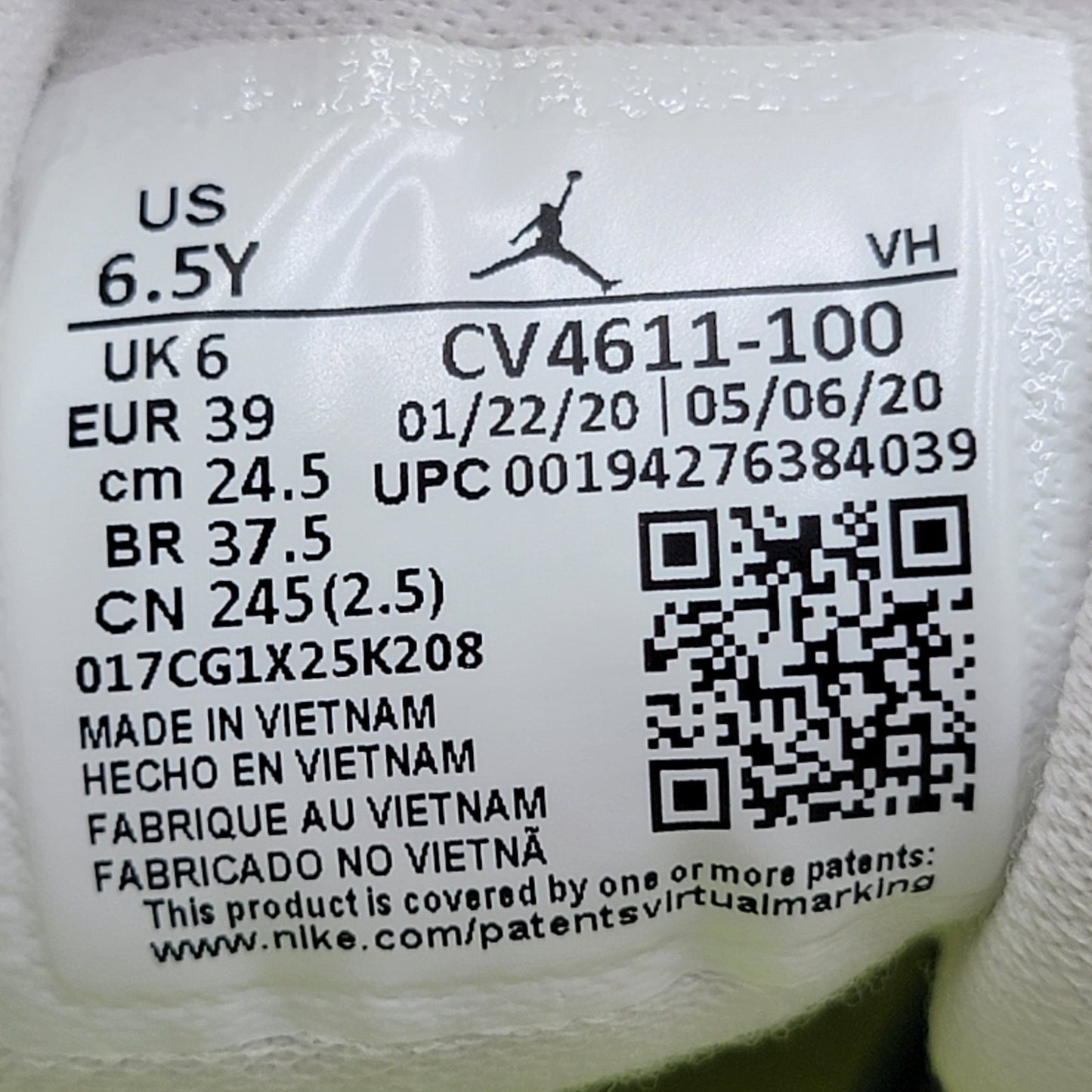 Nike Air Jordan 1 Mid SE GS 'Edge Glow' Sz 6.5Y/8W CV4611-100
