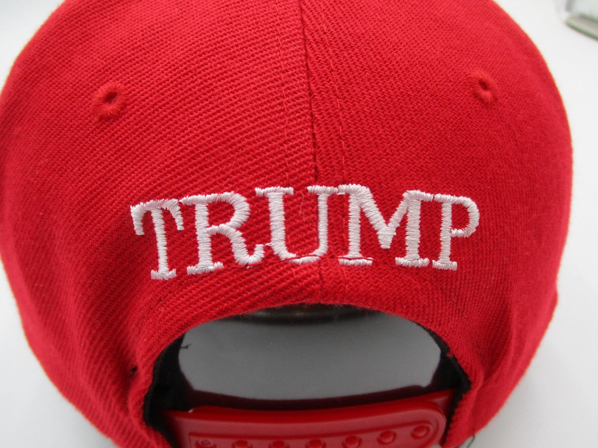 Make America Great Again Trump Hat Cap Snap Back Mens One Size Red Flag USA7