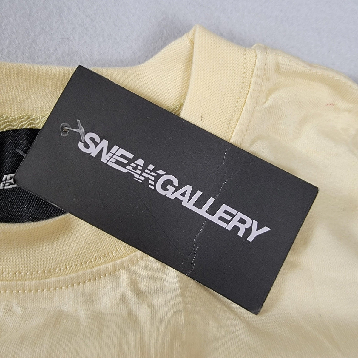 SneakGallery GOAT Short Sleeve Crewneck Jogger Sweat Set Mens L Cream NWT6