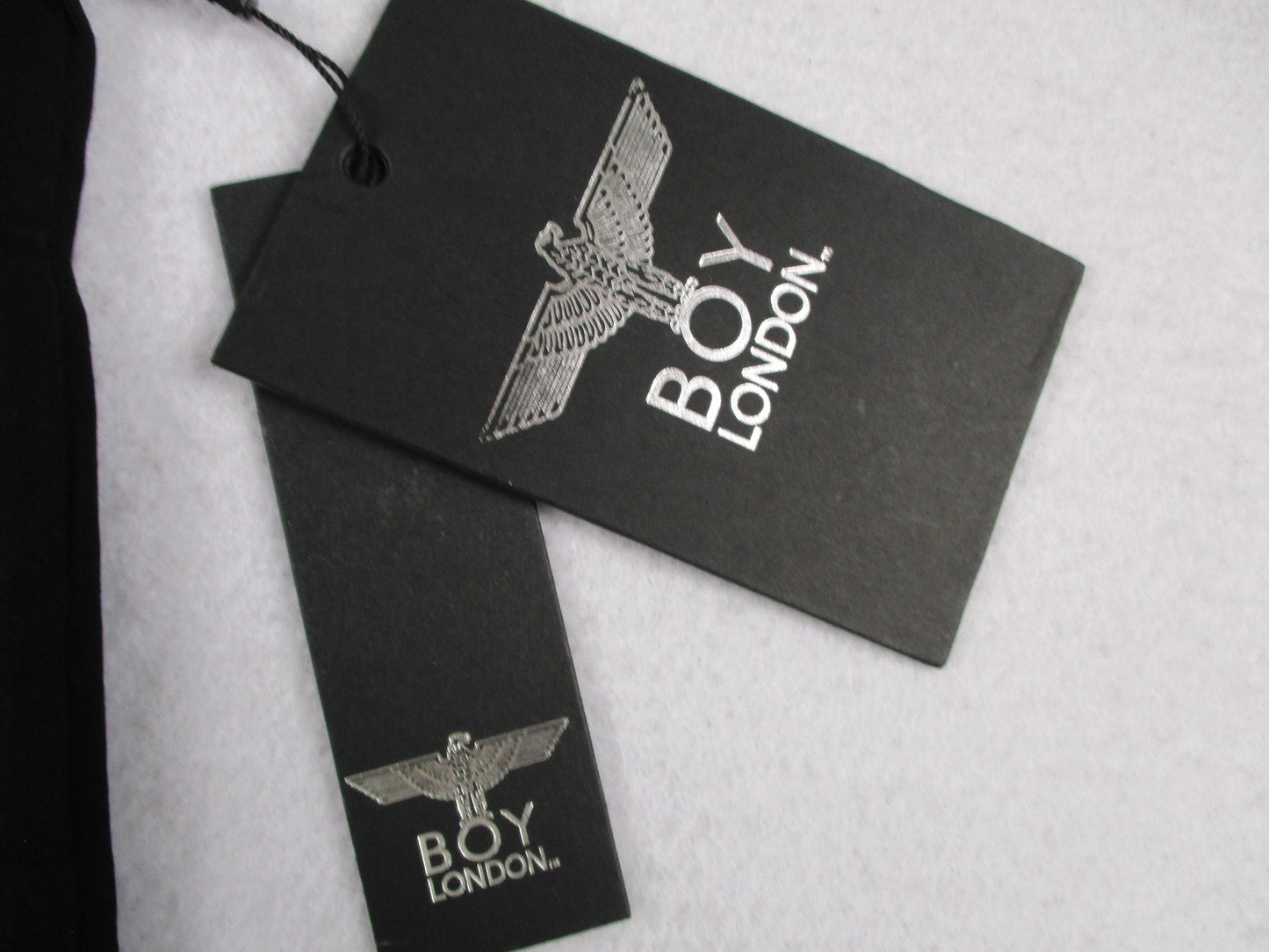 BOY London Shirt Mens Small Black Gold Eagle Logo Graphic Tee Streetwear 13094