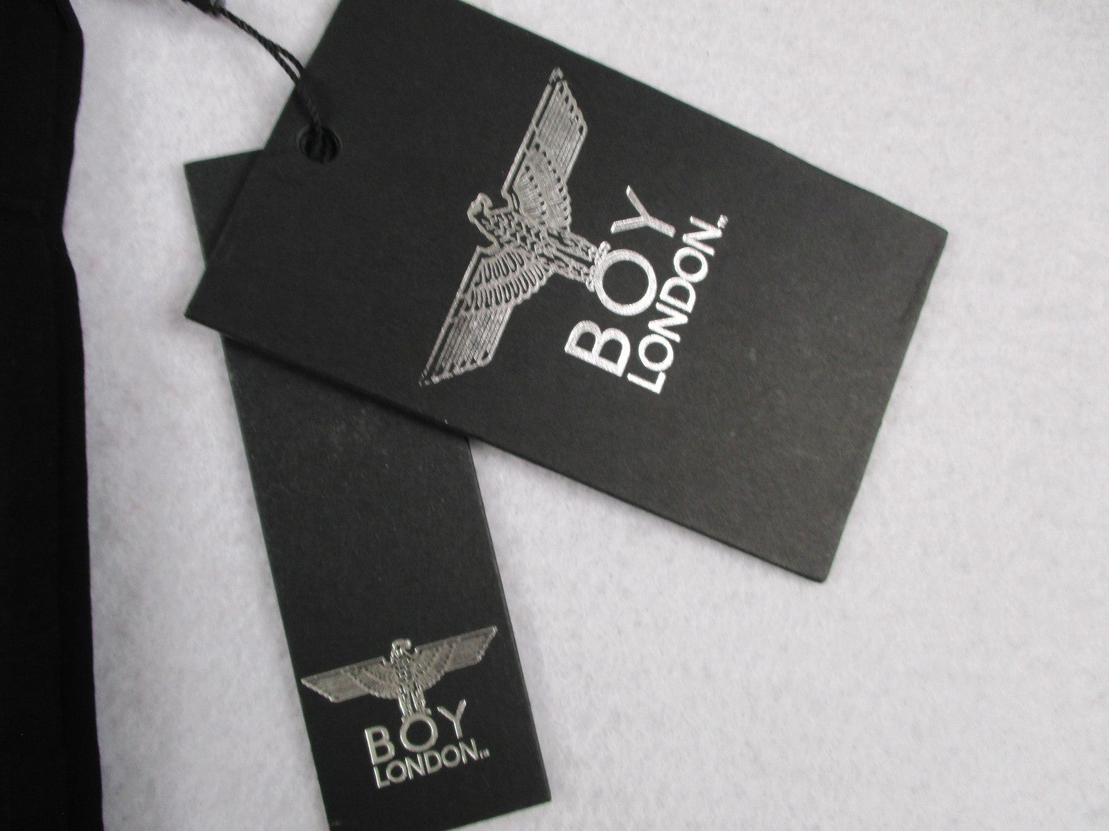 BOY London Shirt Mens Small Black Gold Eagle Logo Graphic Tee Streetwear 13094