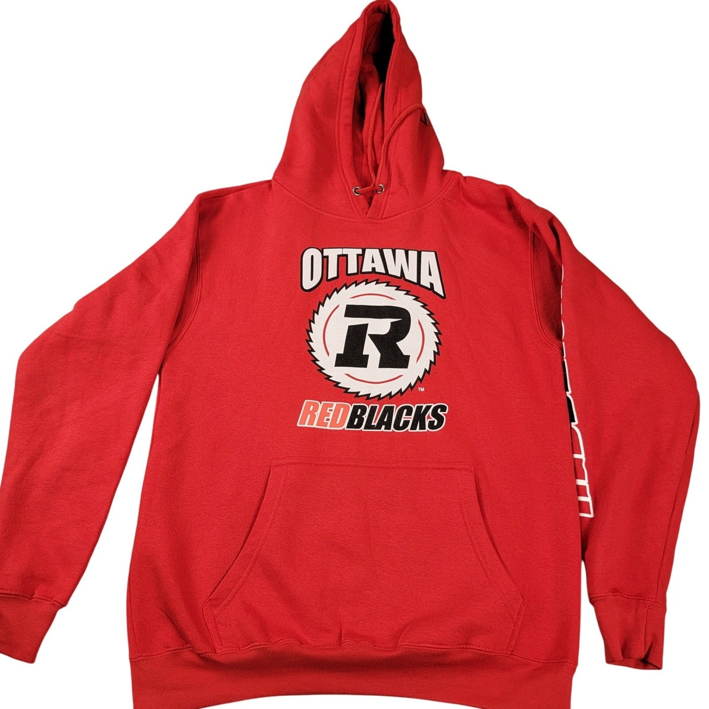 Ottawa RedBlacks Hoodie Red Sz M Canadian Football League