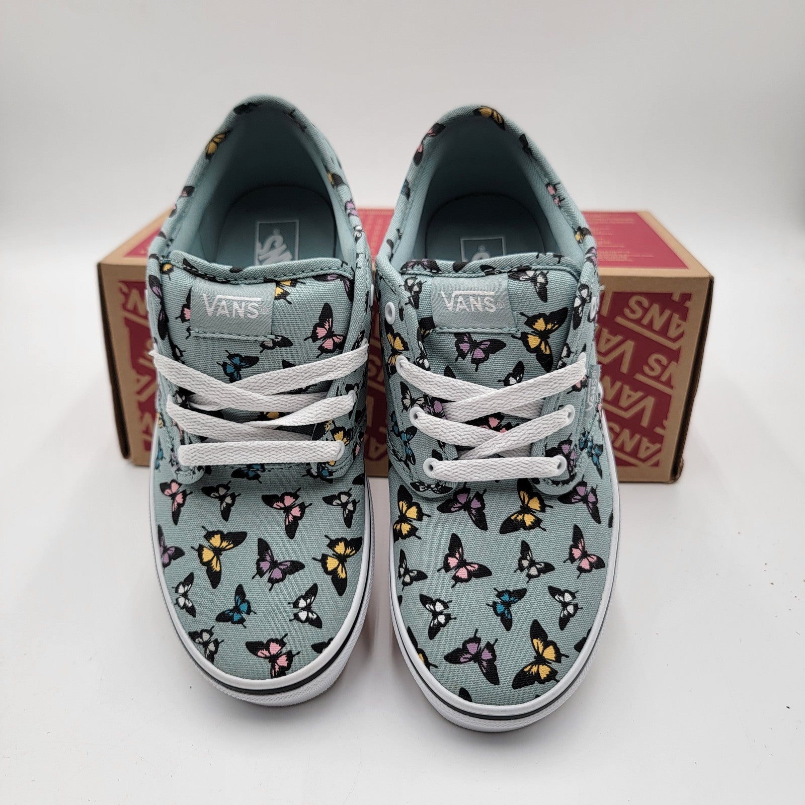 Vans Premium Atwood Lace Up Sneakers Missy Sz 5 VN000CM9M8I Butterfly Pattern2