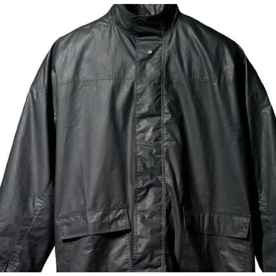 Yeezy Gap Engineered by Balenciaga Coated Cotton Parka Black Sz L0