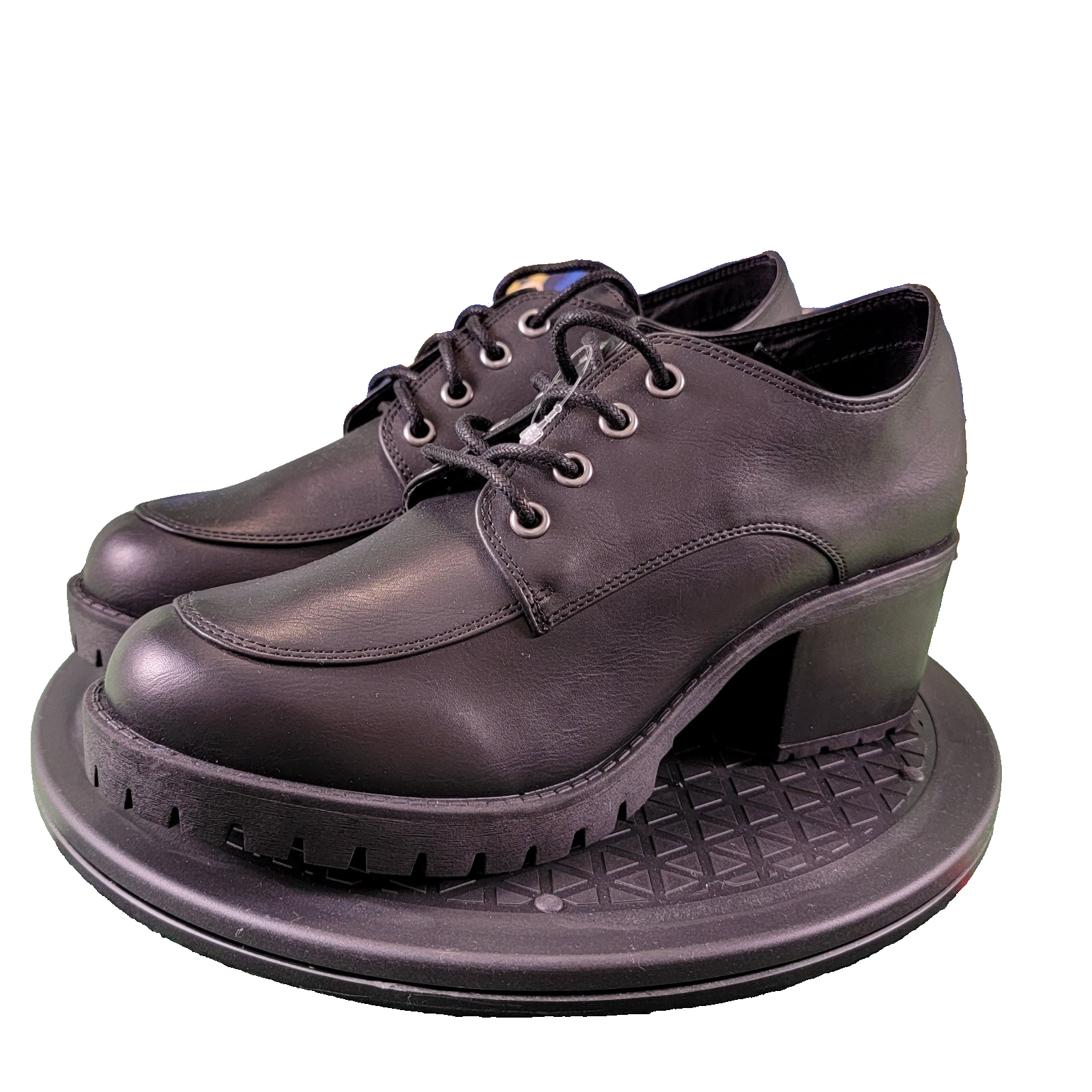 MIA Vicki Black Lug Sole Oxford Heels Women’s Size 9 New Comfort0