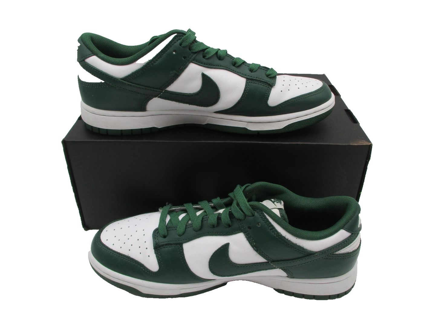 Nike Dunk Low 'Michigan State' Size 9 White Team Green Basketball DD1391101 1E93