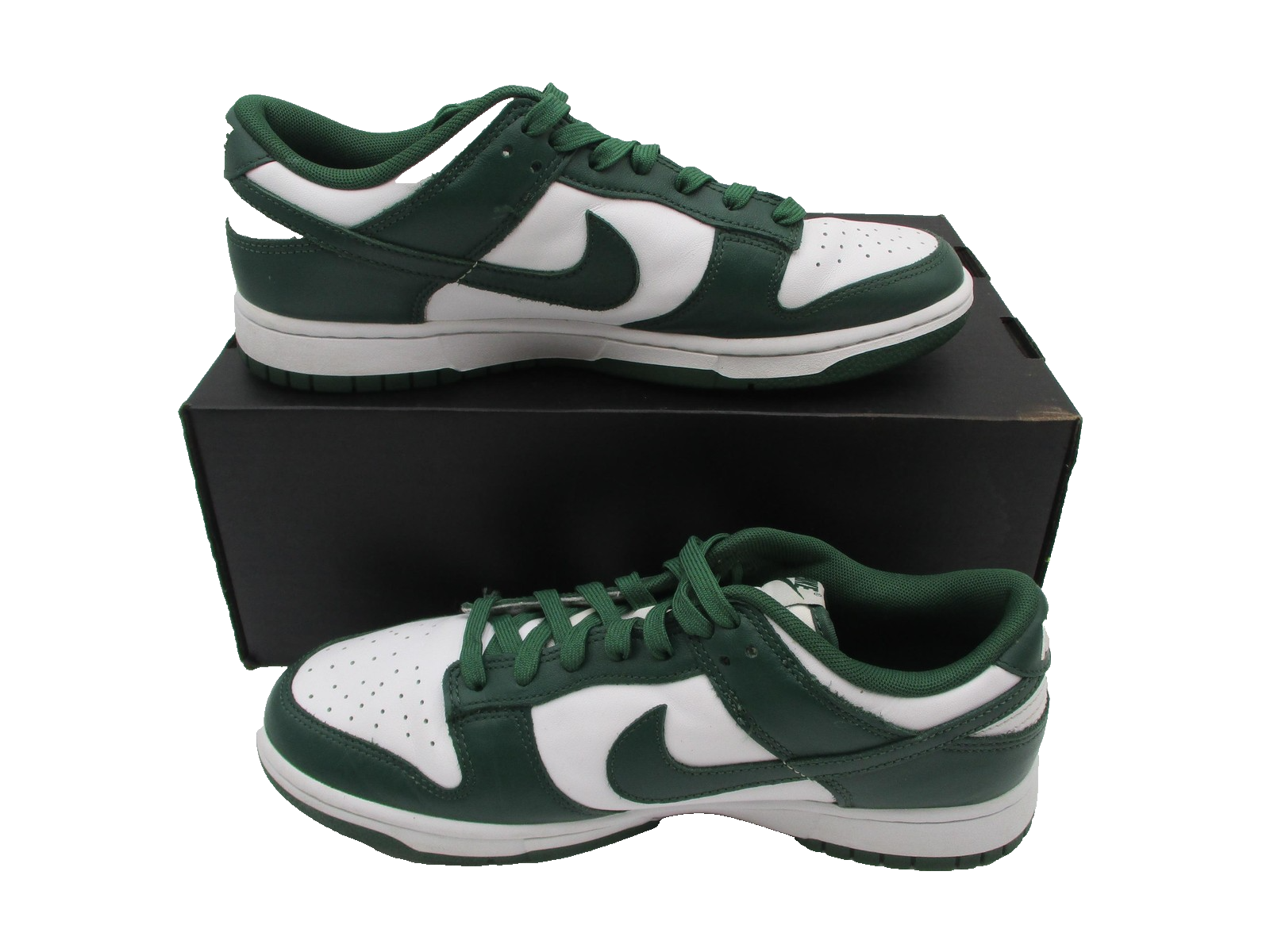 Nike Dunk Low 'Michigan State' Size 9 White Team Green Basketball DD1391101 1E93