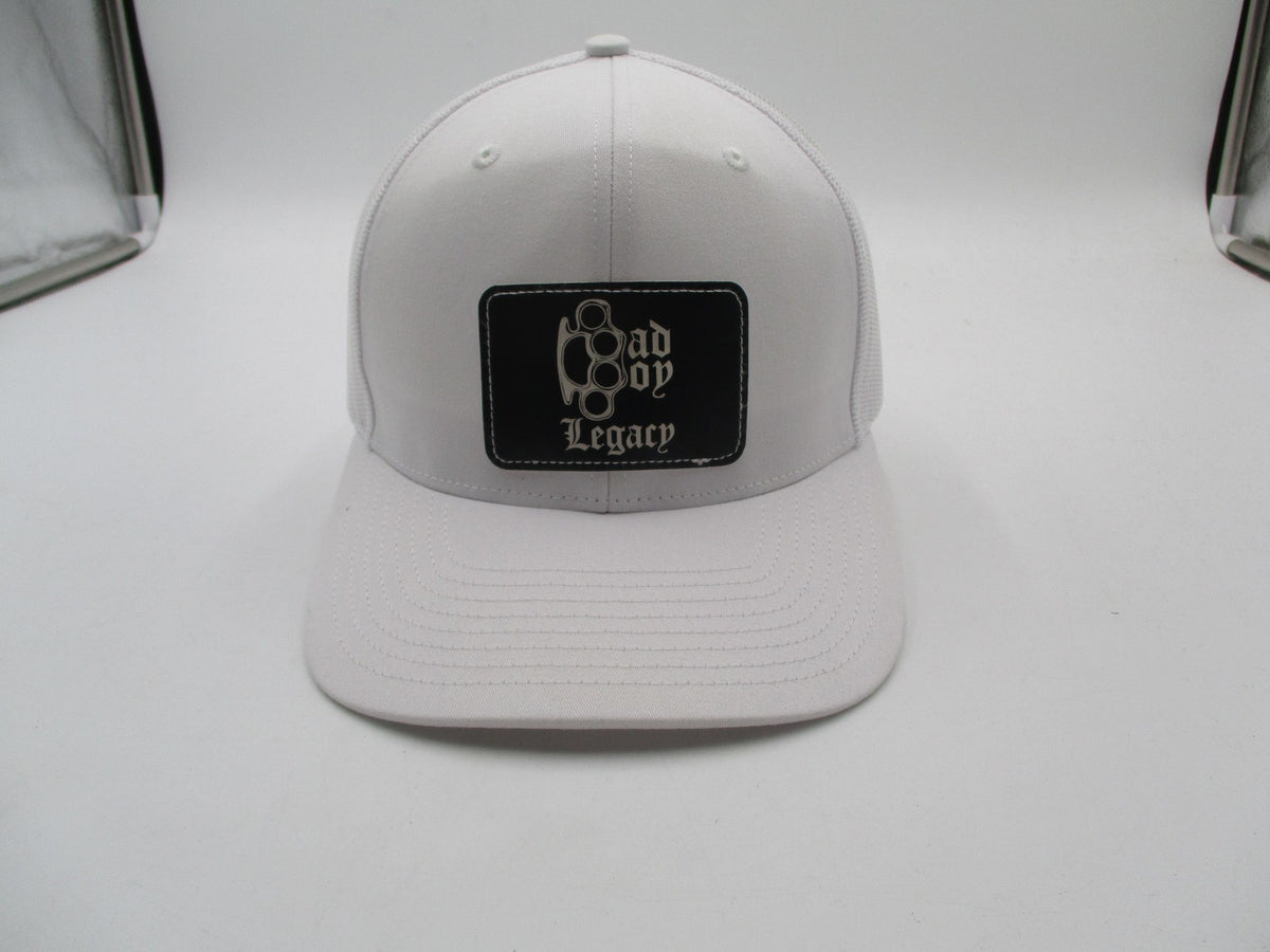 Richardson Hat Cap Snap Back Mens One Size White Mesh Trucker Bad Boy Legacy0