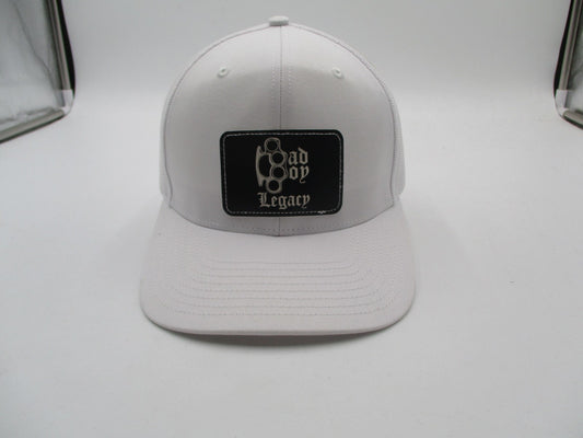 Richardson Hat Cap Snap Back Mens One Size White Mesh Trucker Bad Boy Legacy0