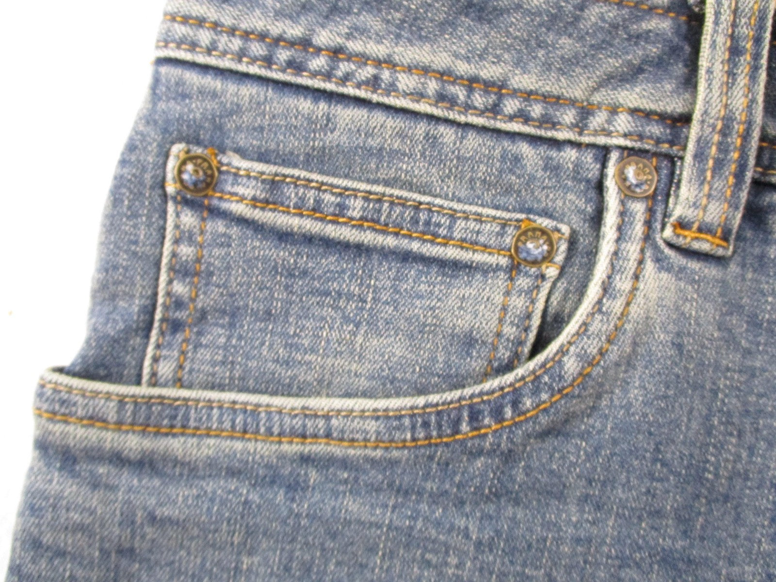 PrAna Axiom Jeans Mens 34x30 Blue Antique Stone Wash Straight Leg Stretch Denim12