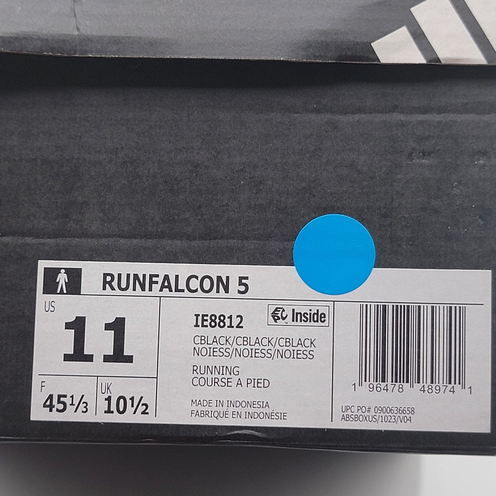 Adidas Runfalcon 5 Men’s Size 11 Black Running Shoes IE8812 Cloudfoam Comfort8