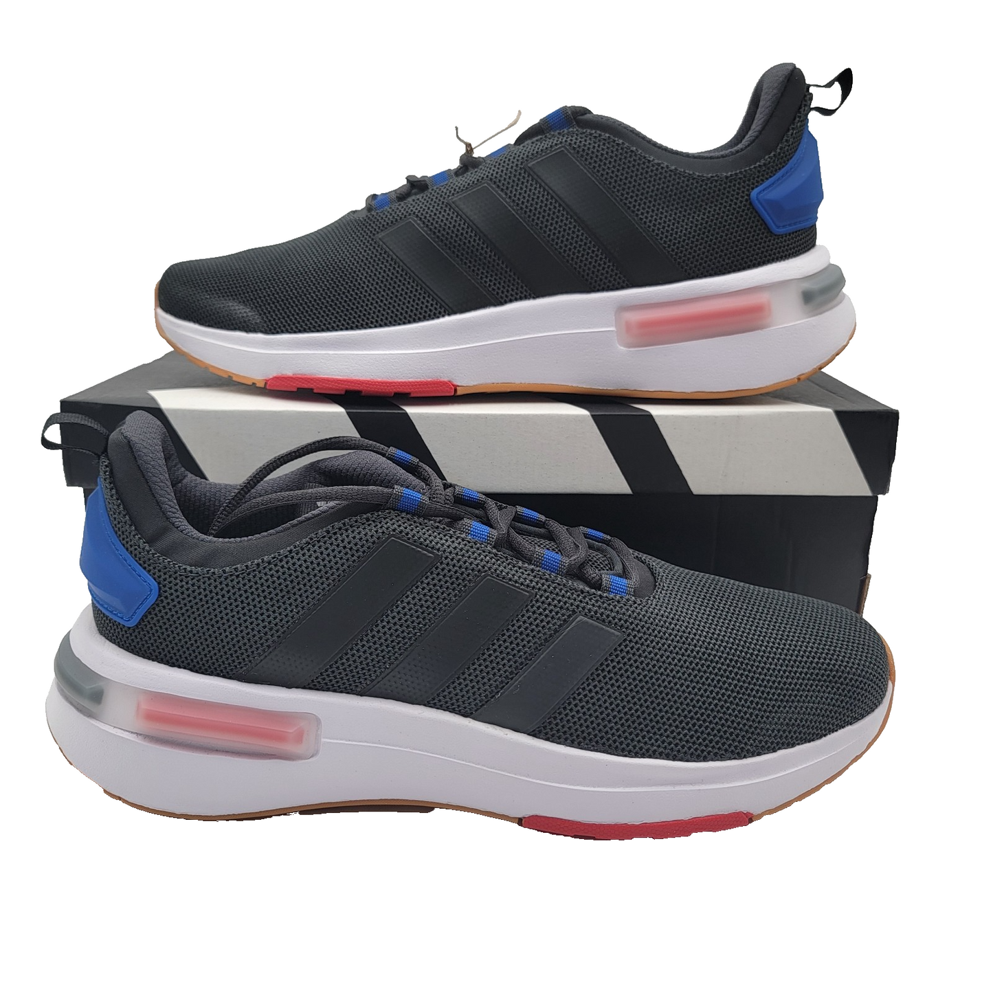 Adidas Racer TR23 Men's Running Shoes IG7328 Carbon/Black/Royal Blue