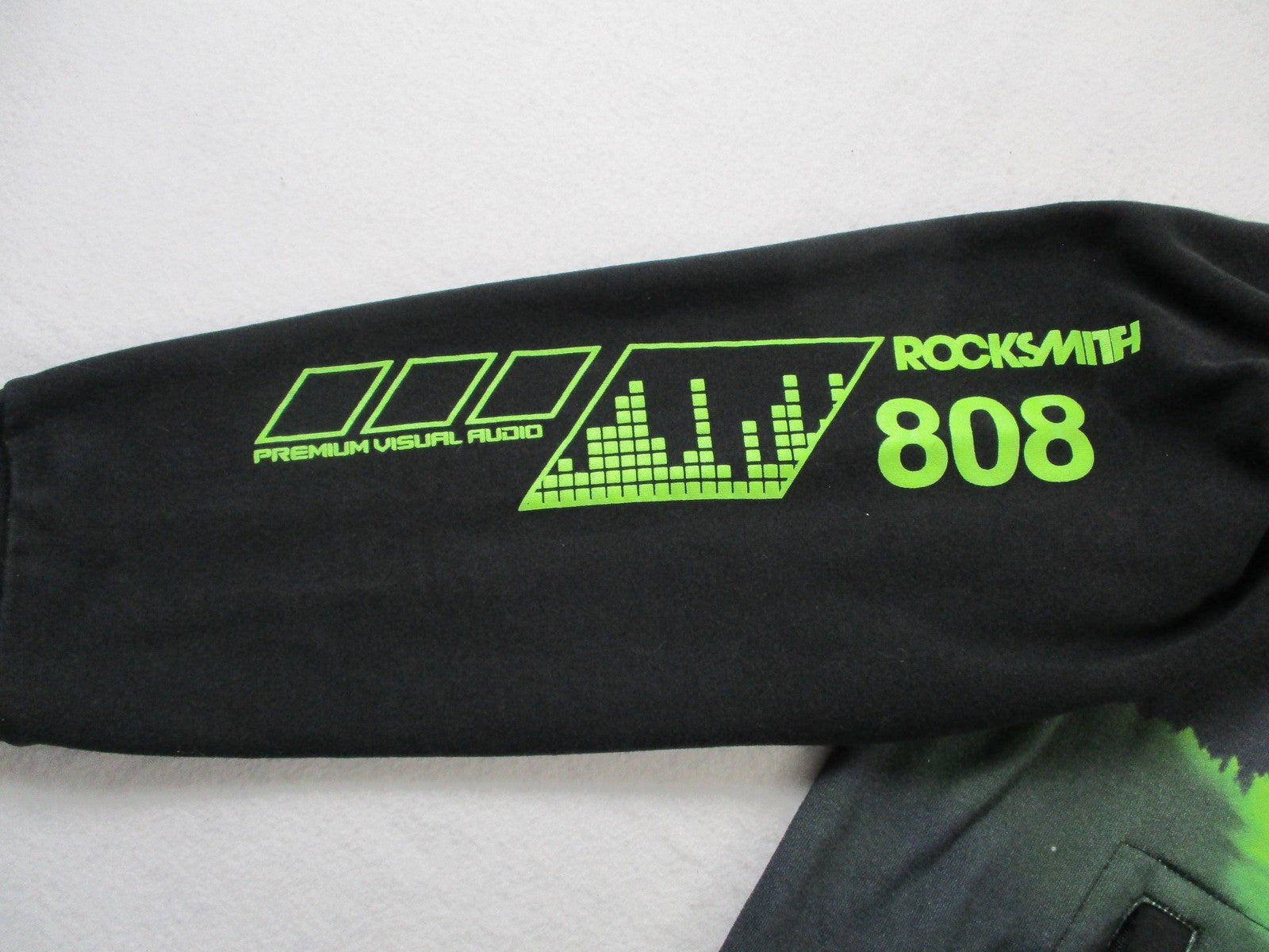Rocksmith Sweatshirt Mens 2XL Green Fleece Pullover Crewneck Graphic 808 Aurora4